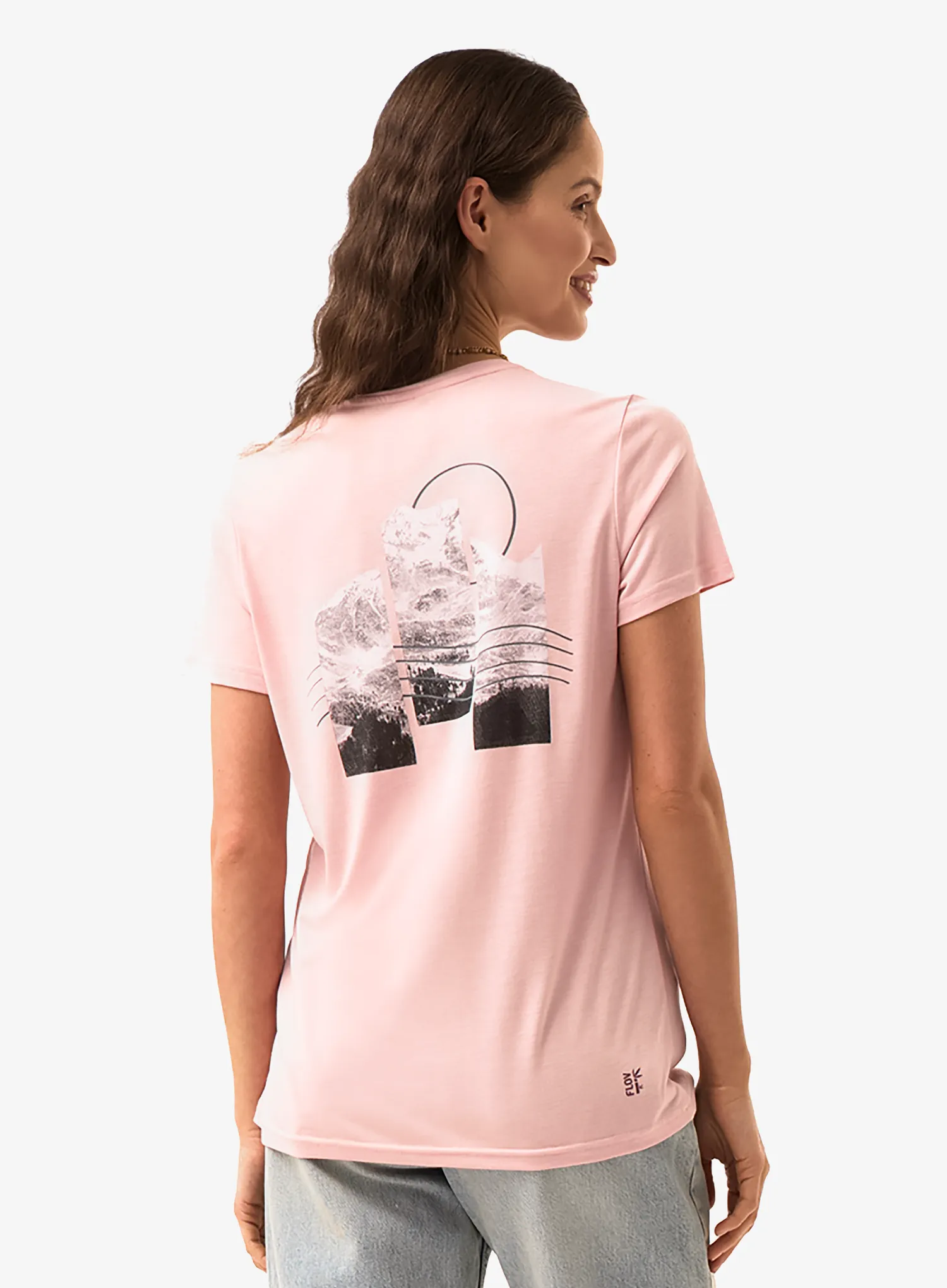 Dámské tričko Flov Manresa - pink/light grey