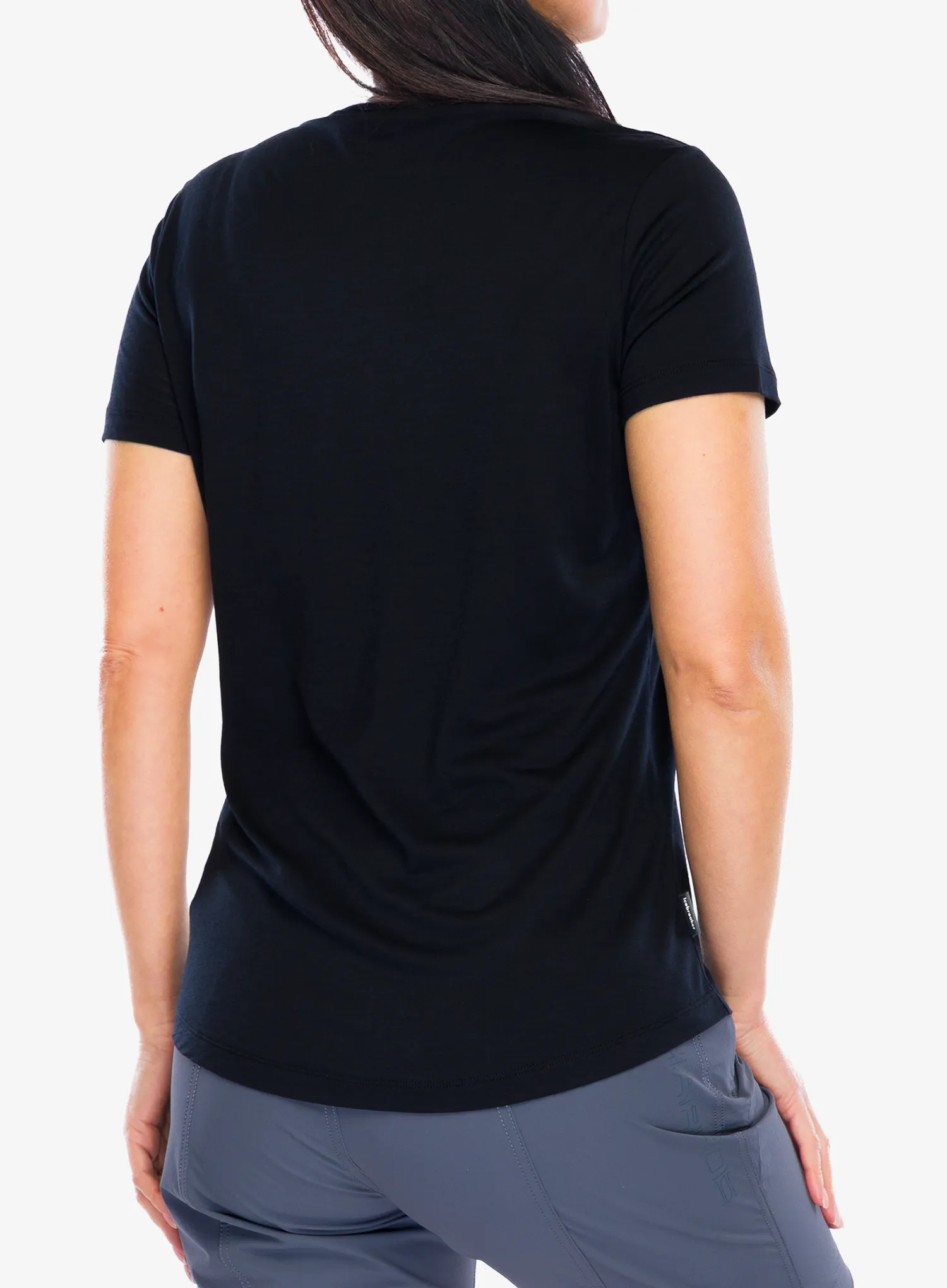Dámské tričko Icebreaker Merino 125 Cool-Lite Sphere SS Tee Across The Peaks - black