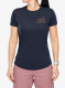 Dámské tričko Icebreaker Merino 125 Cool-Lite Sphere SS Tee Across The Peaks - midnight navy