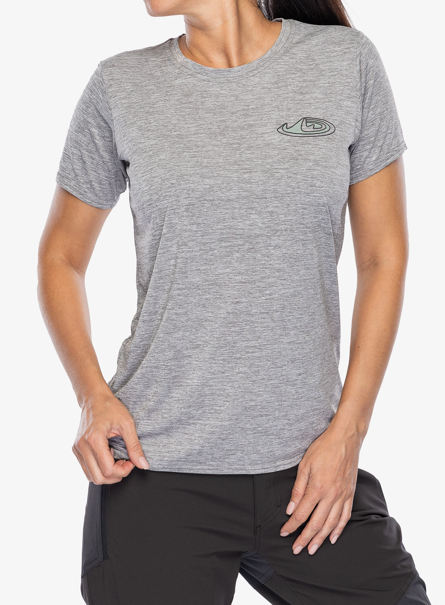 Dámské tričko Patagonia Cap Cool Daily Graphic Shirt Lands - made of/feather grey