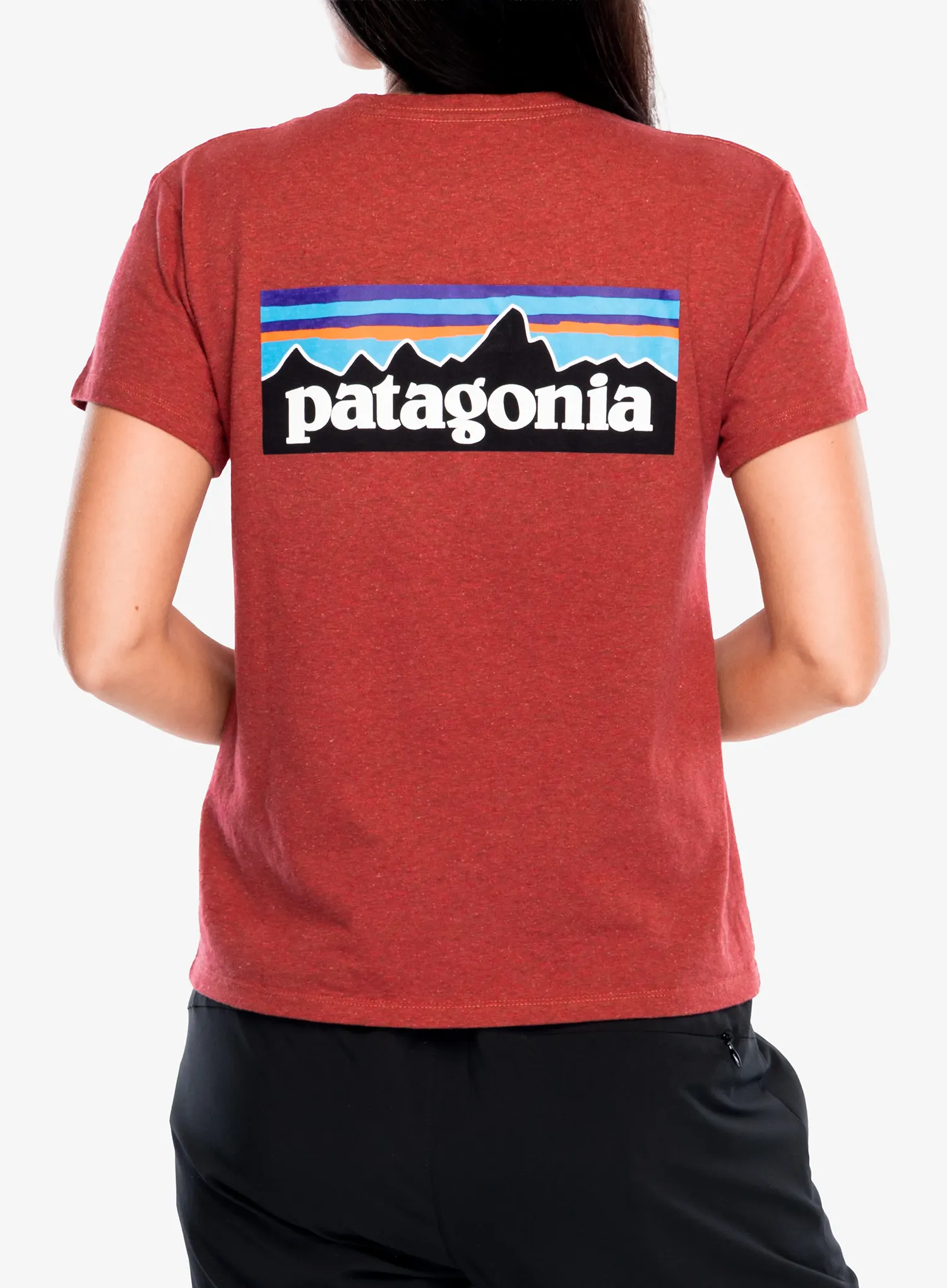 Dámské tričko Patagonia P-6 Logo Responsibili-Tee - potters red