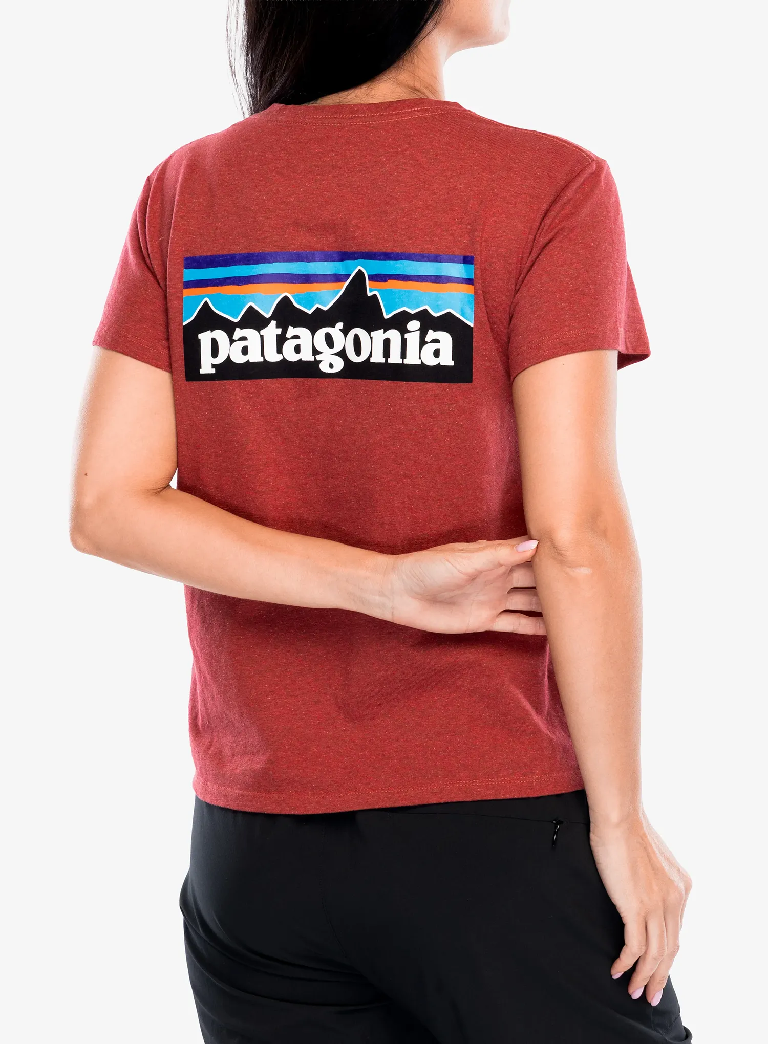 Dámské tričko Patagonia P-6 Logo Responsibili-Tee - potters red