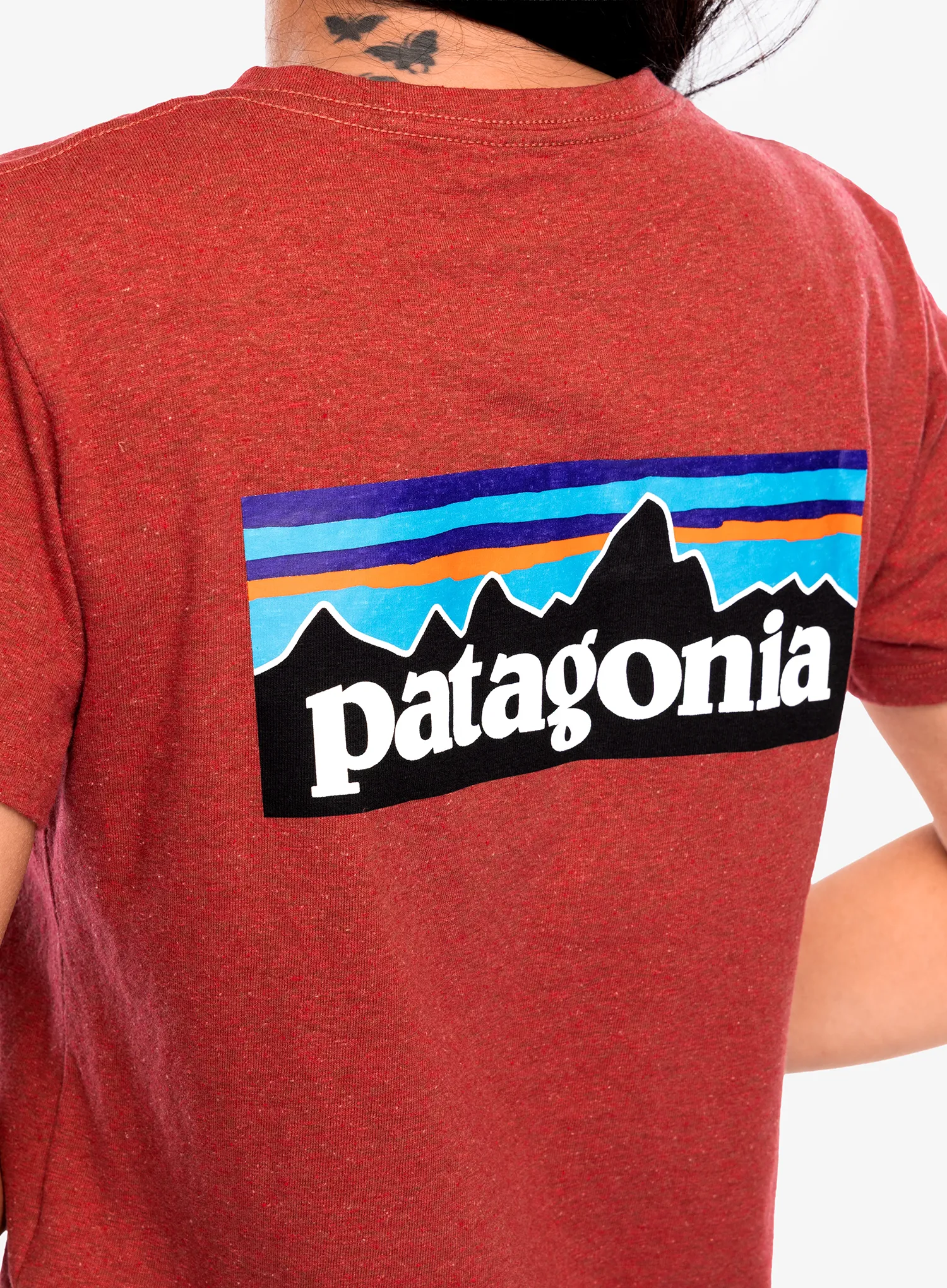 Dámské tričko Patagonia P-6 Logo Responsibili-Tee - potters red