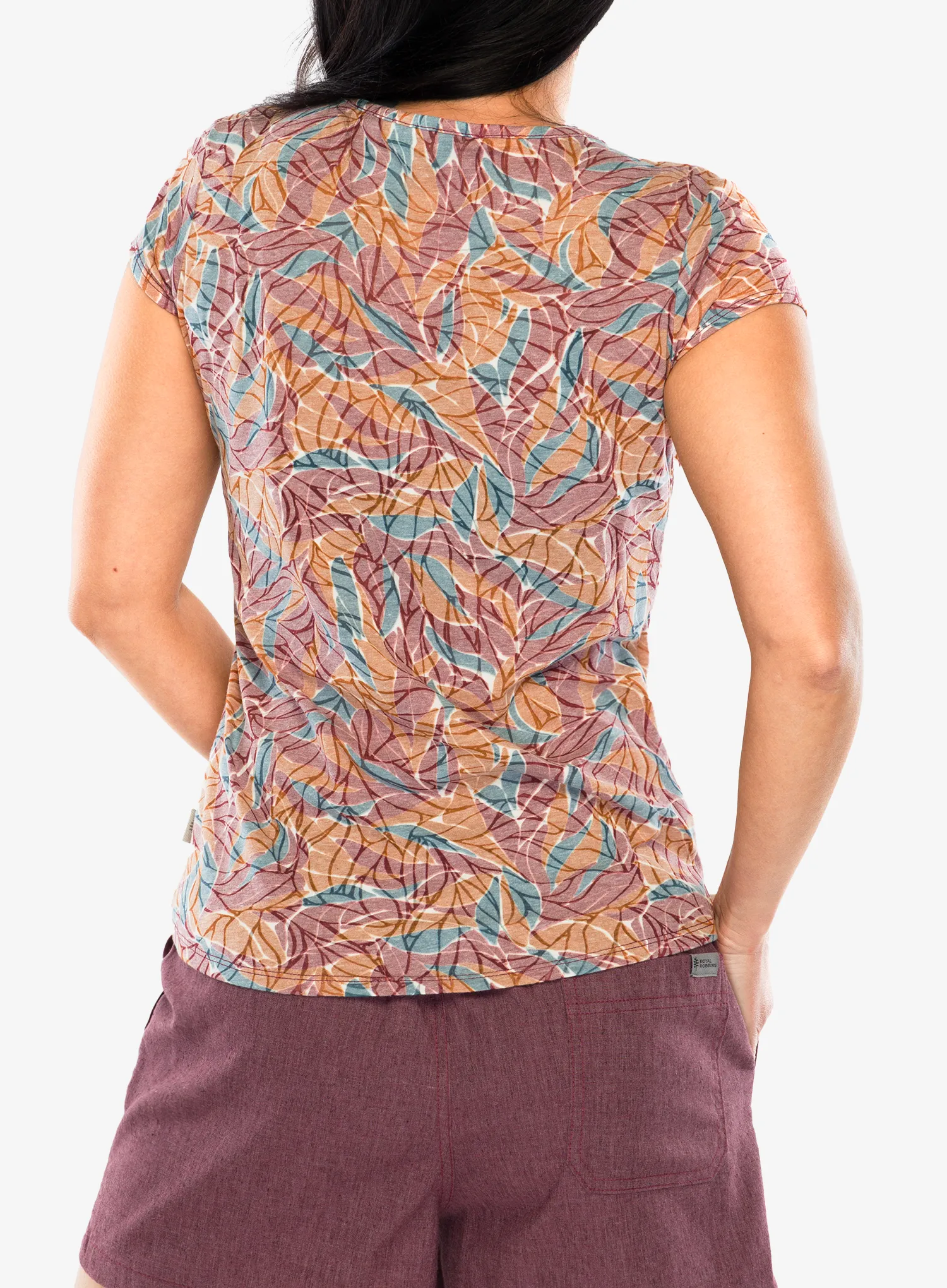 Dámské tričko Royal Robbins Featherweight Tee - wild rhubarb presidio pt