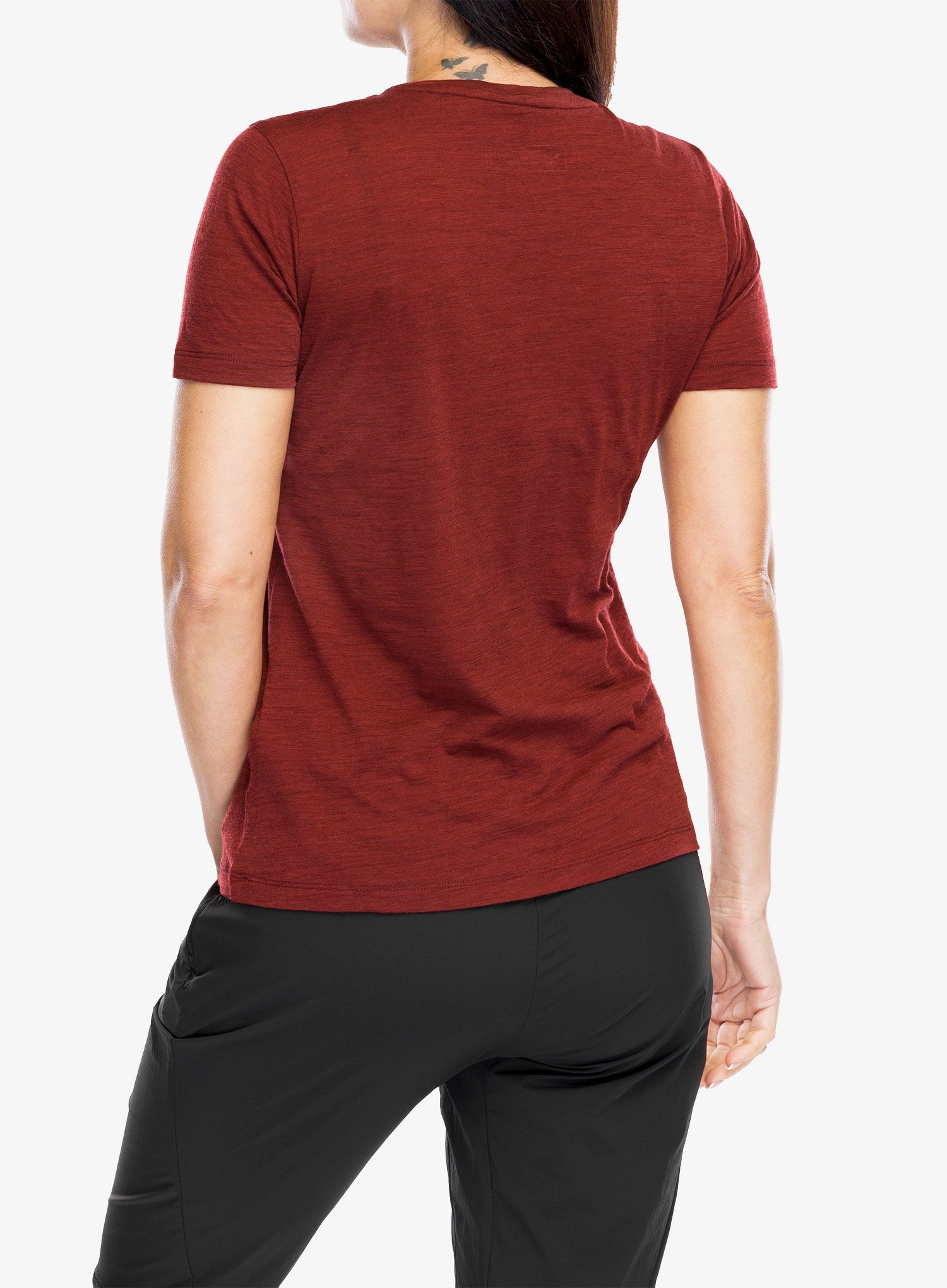 Dámské tričko Salewa Eagle Eitd Merino T-Shirt - syrah