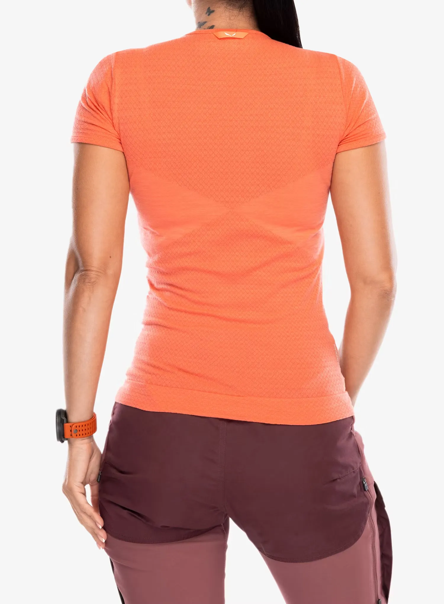 Dámské tričko Salewa Zebru Medium Warm Amr T-Shirt - coral