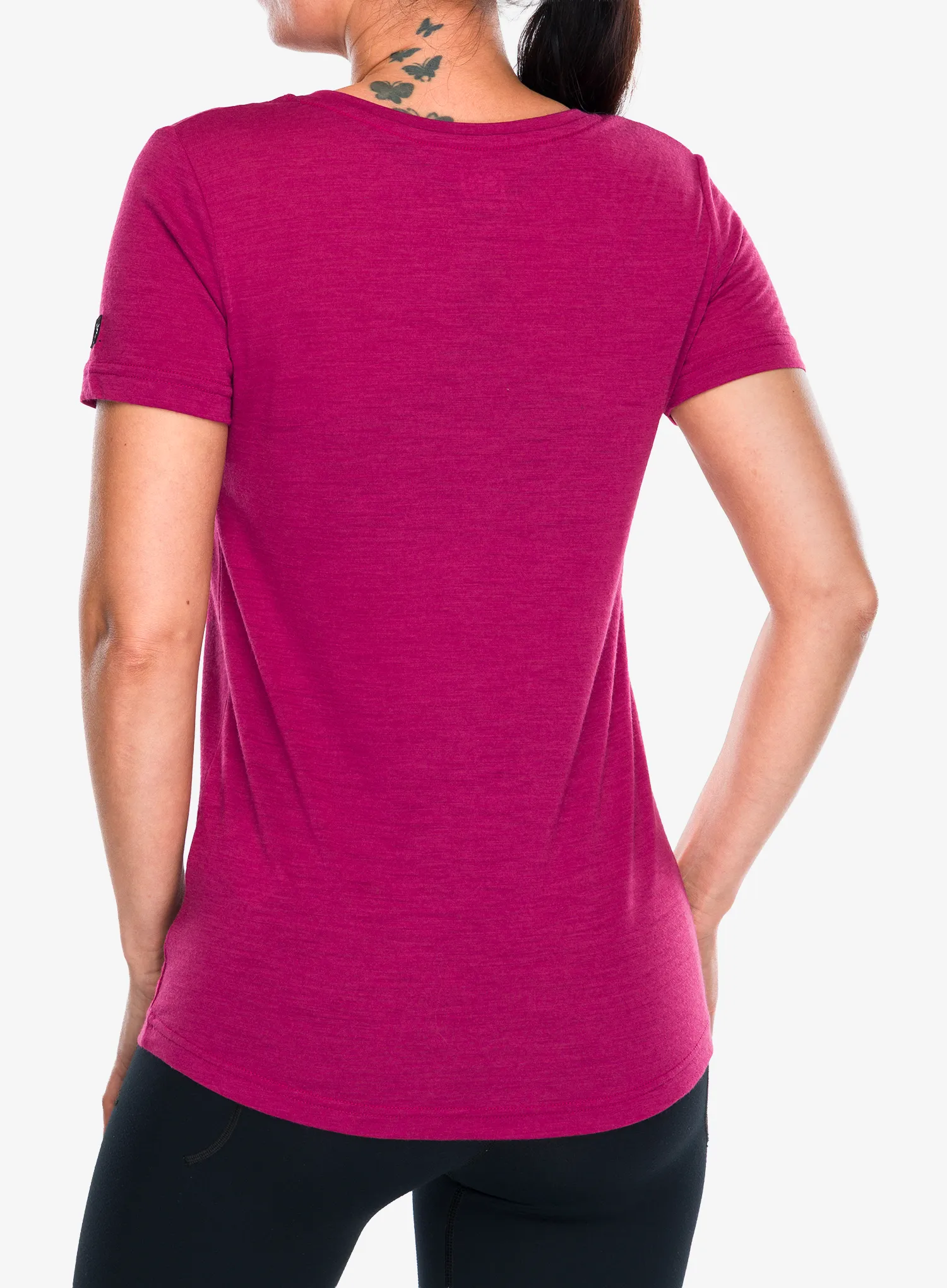 Dámské tričko Super.natural Running Tee - anemone/feather grey