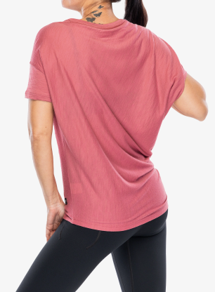 Dámské tričko Super.natural Yoga Loose Tee - mauvewood