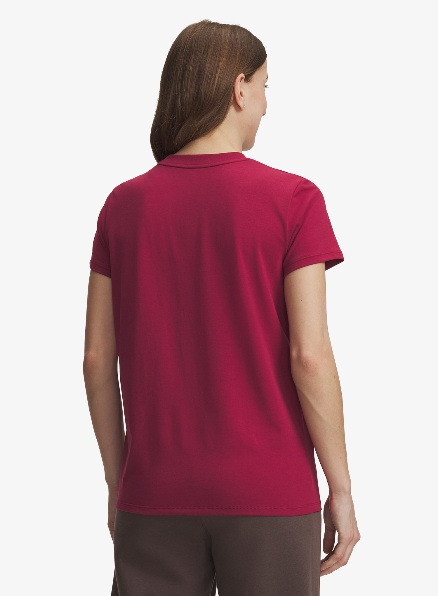 Dámské tričko Under Armour Rival Core SS - claret/white