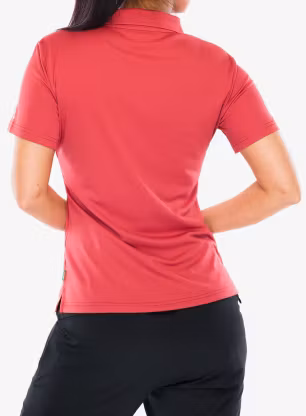 Dámské tričko Vaude Essential Polo Shirt - brick