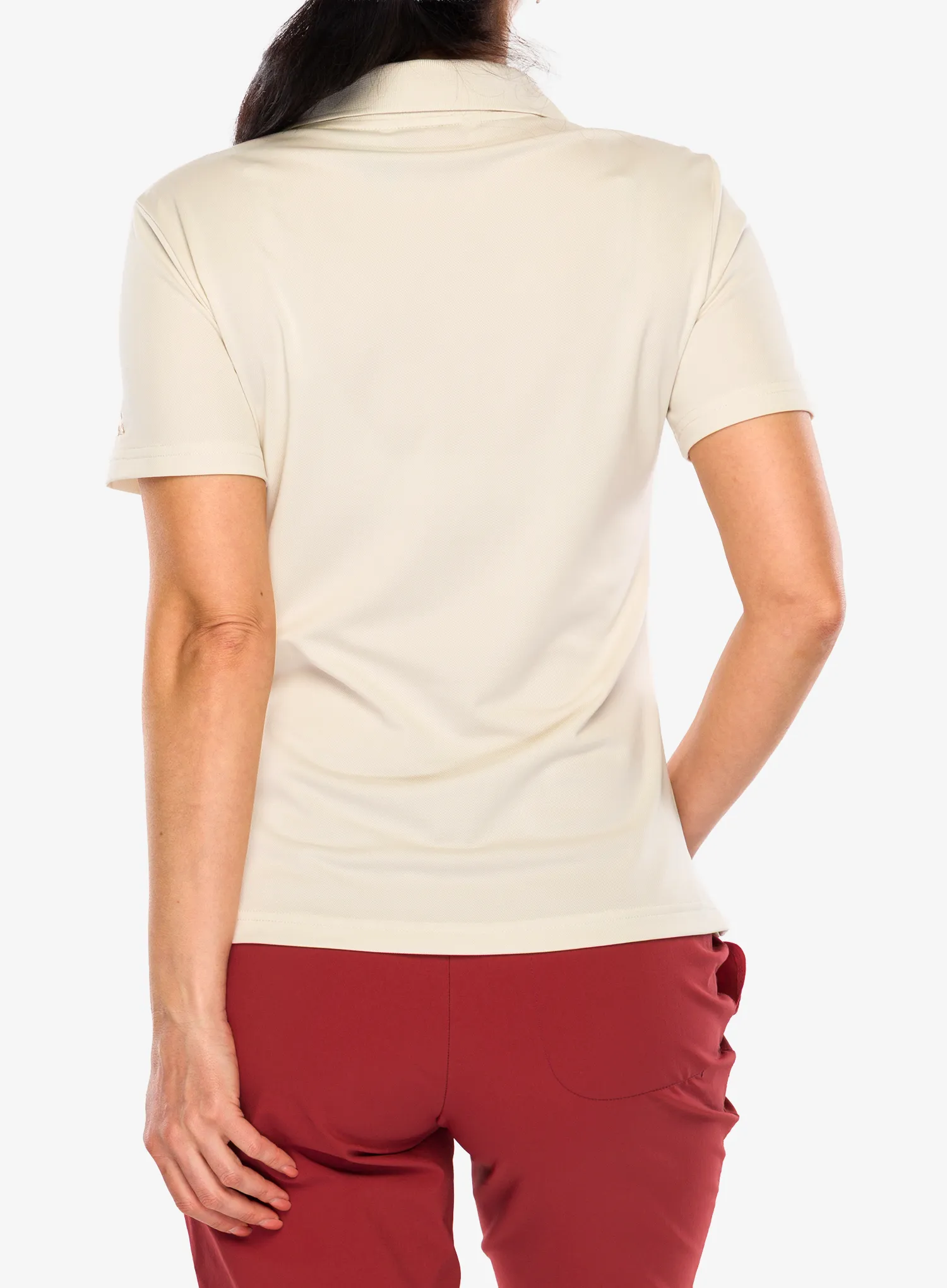 Dámské tričko Vaude Essential Polo Shirt - ecru
