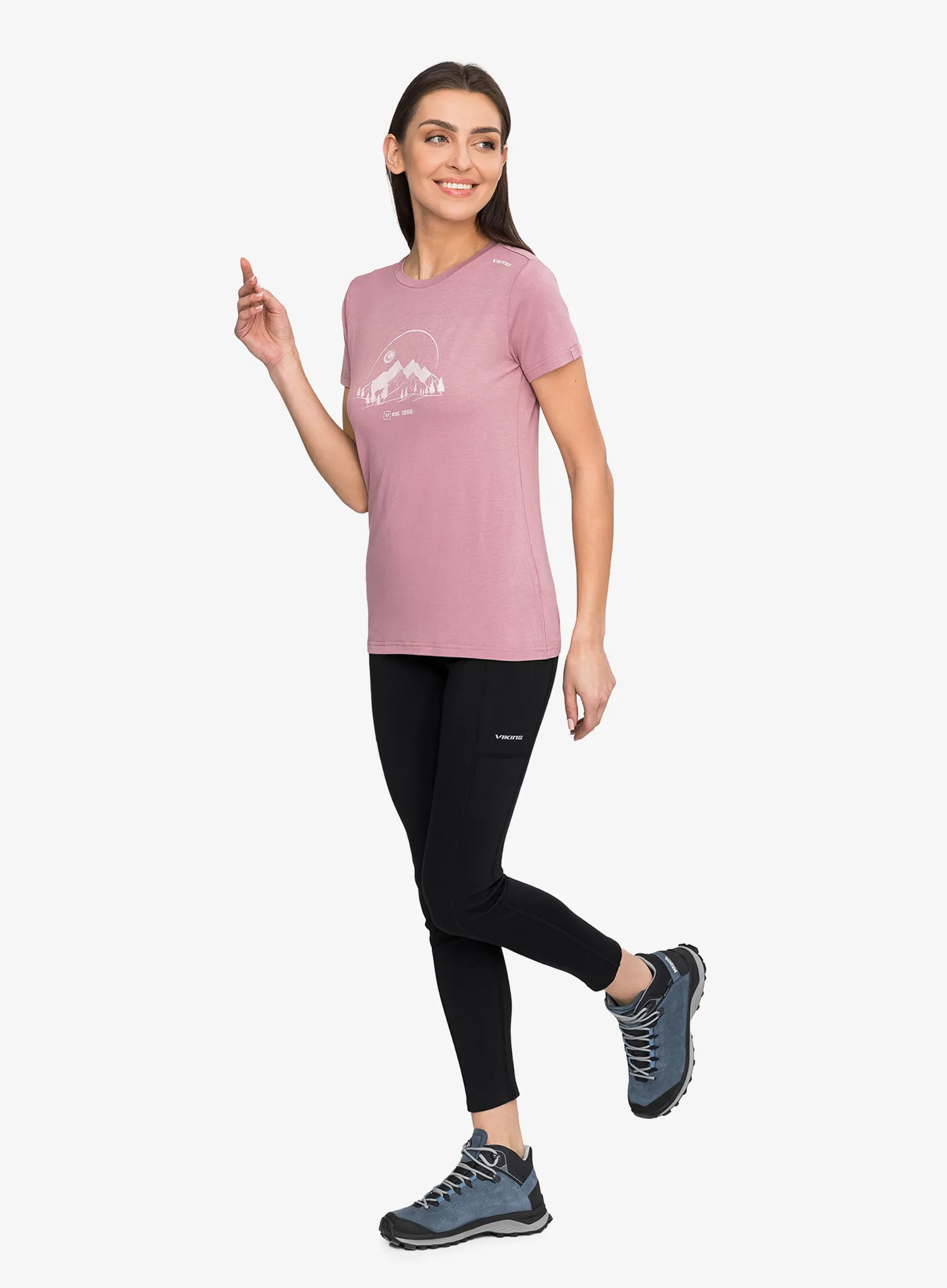 Dámské tričko Viking Lenta Bamboo Light - pink/fuchsia