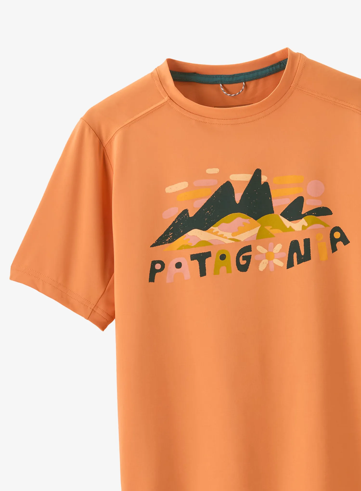 Tričko pro děti Patagonia Cap SW T-Shirt - fitz roy super/heirloom peach