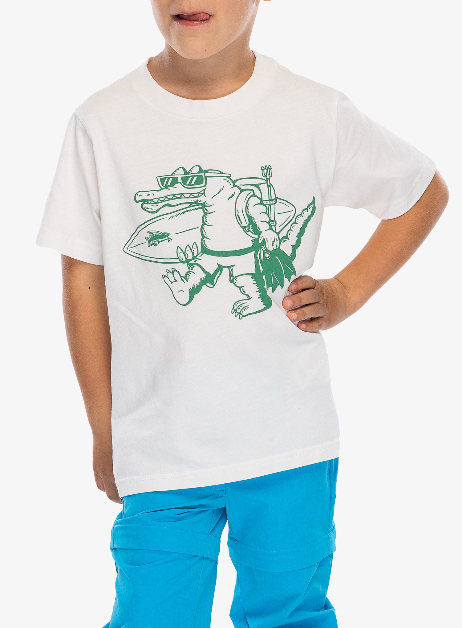 Tričko pro děti Patagonia Graphic T-Shirt - water people gator/white