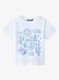Tričko pro děti The North Face S/S Outdoor Graphic Tee - white/steel blue