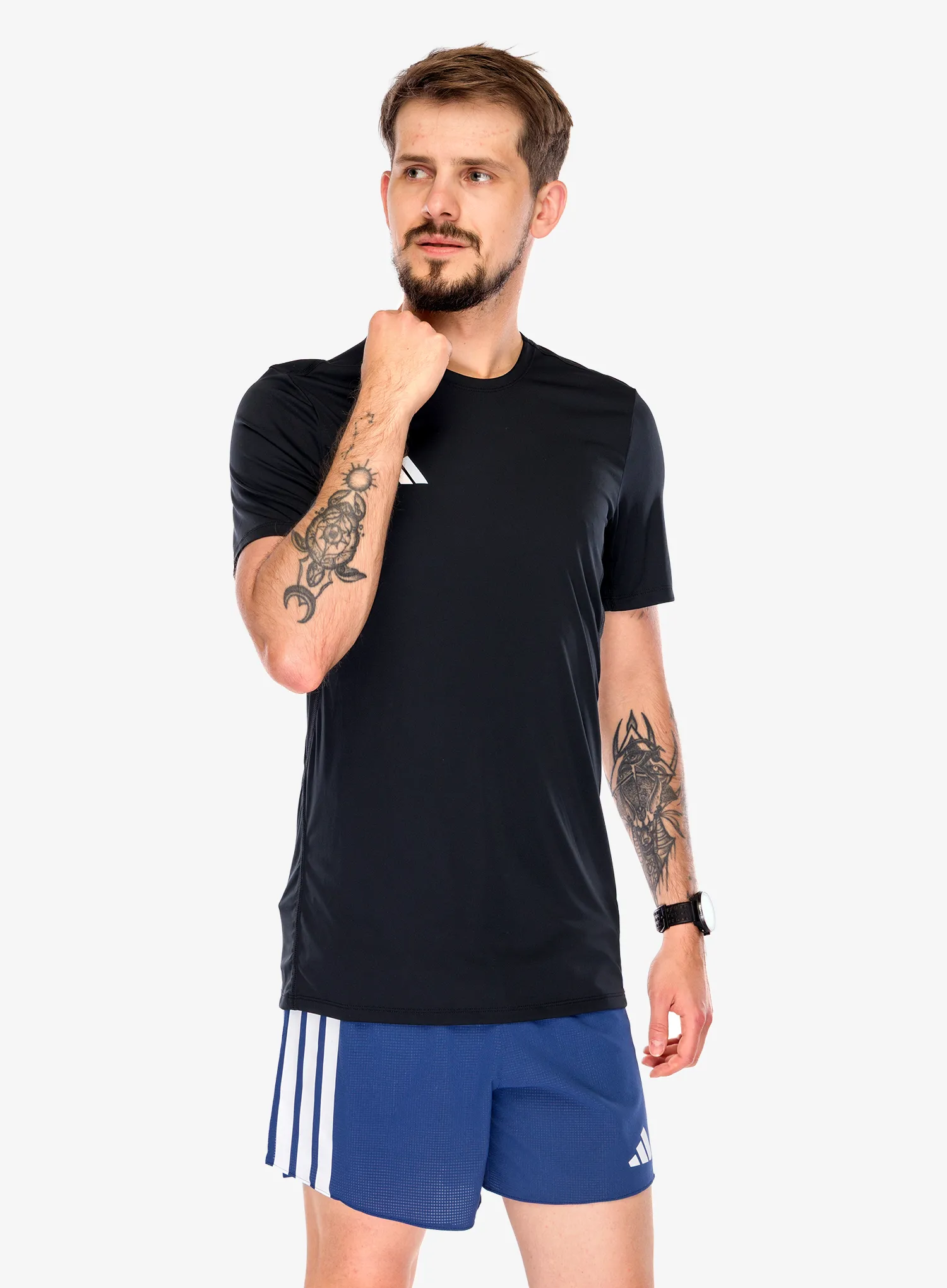 Běžecké tričko adidas Adizero Essentials Running Tee - black