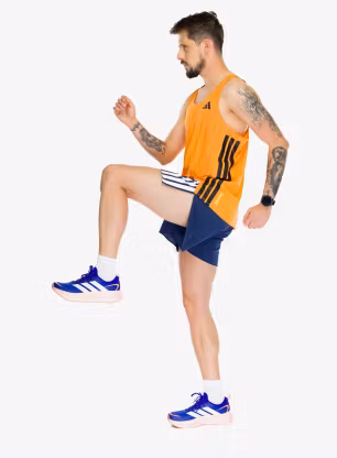 Běžecké tričko adidas Adizero Running Tank Top - pure tangerine/pure orange