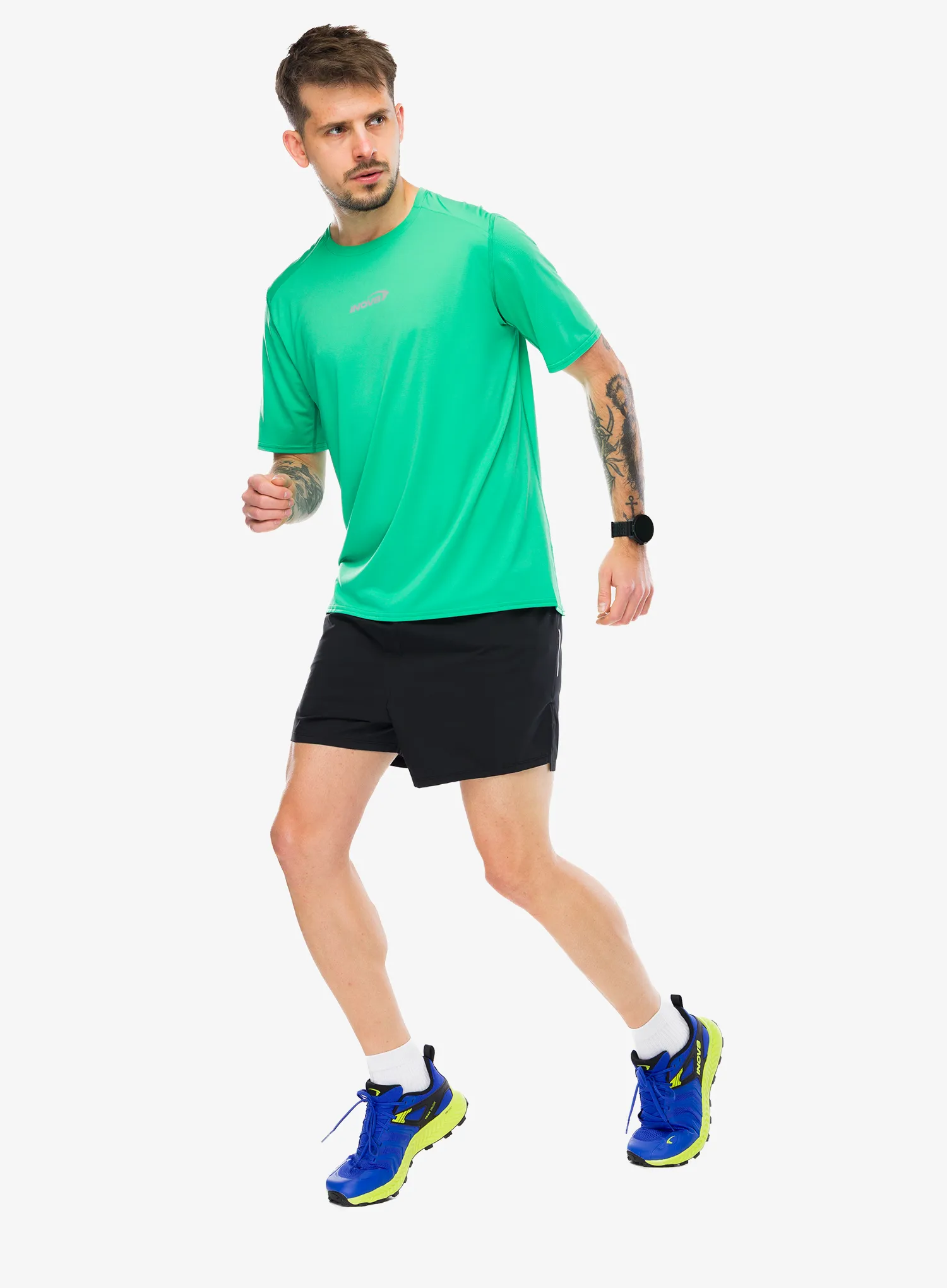 Běžecké tričko Inov-8 Airlite Short Sleeve T-Shirt - green