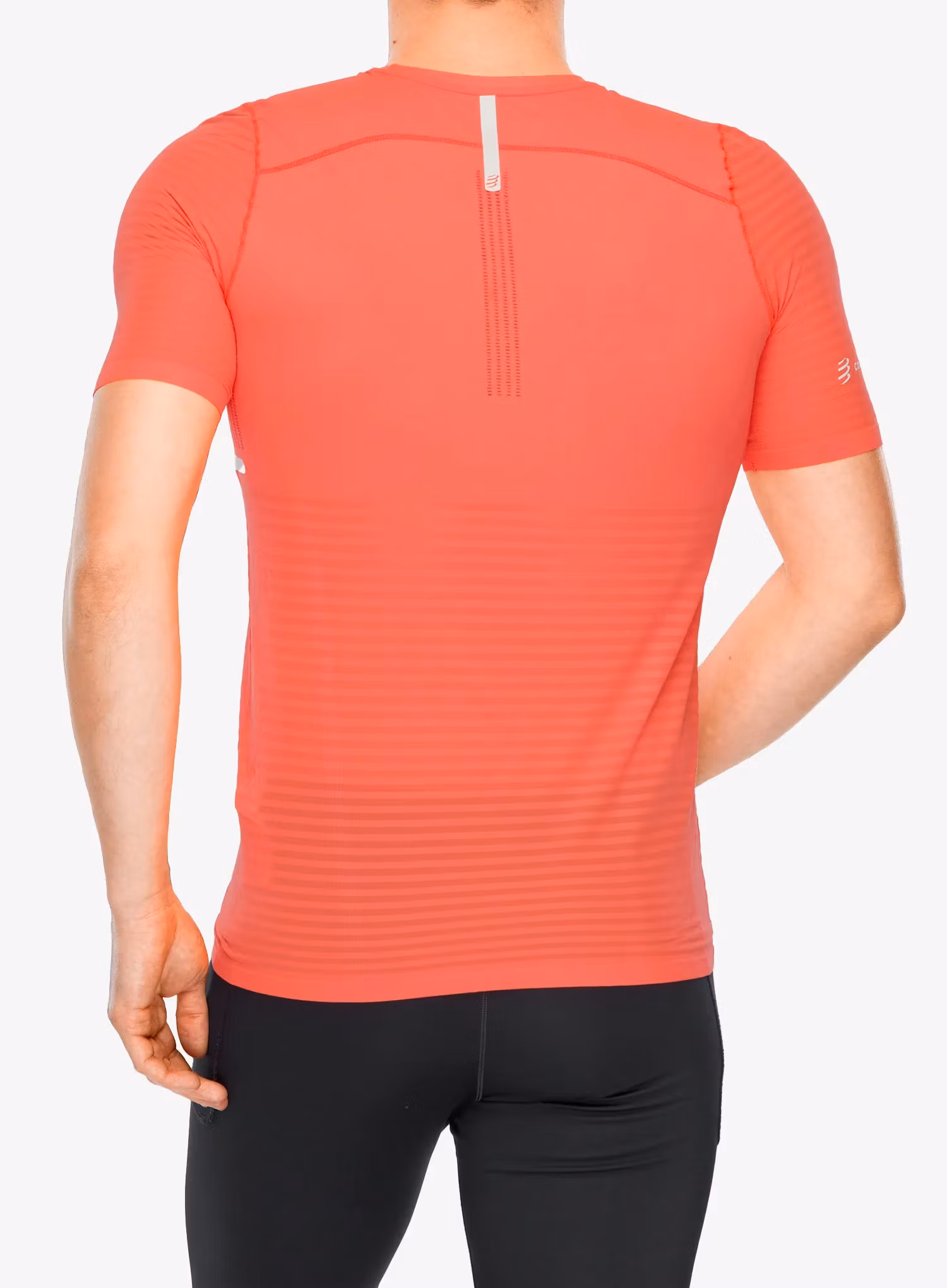 Běžecké tričko Compressport Pro Racing S/S Tshirt - fluo red