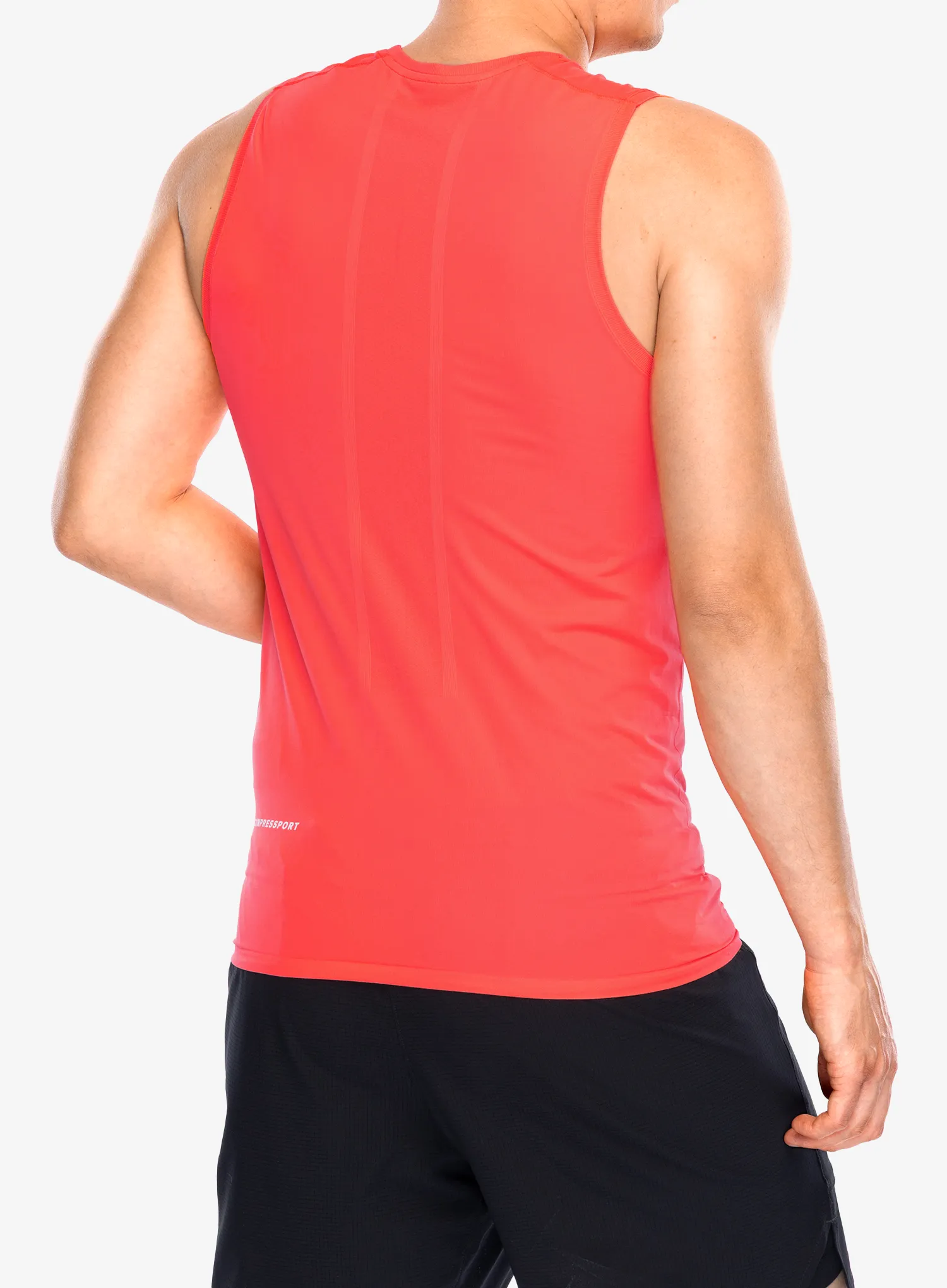 Běžecké tričko Compressport Trail Racing Tank - fluo red