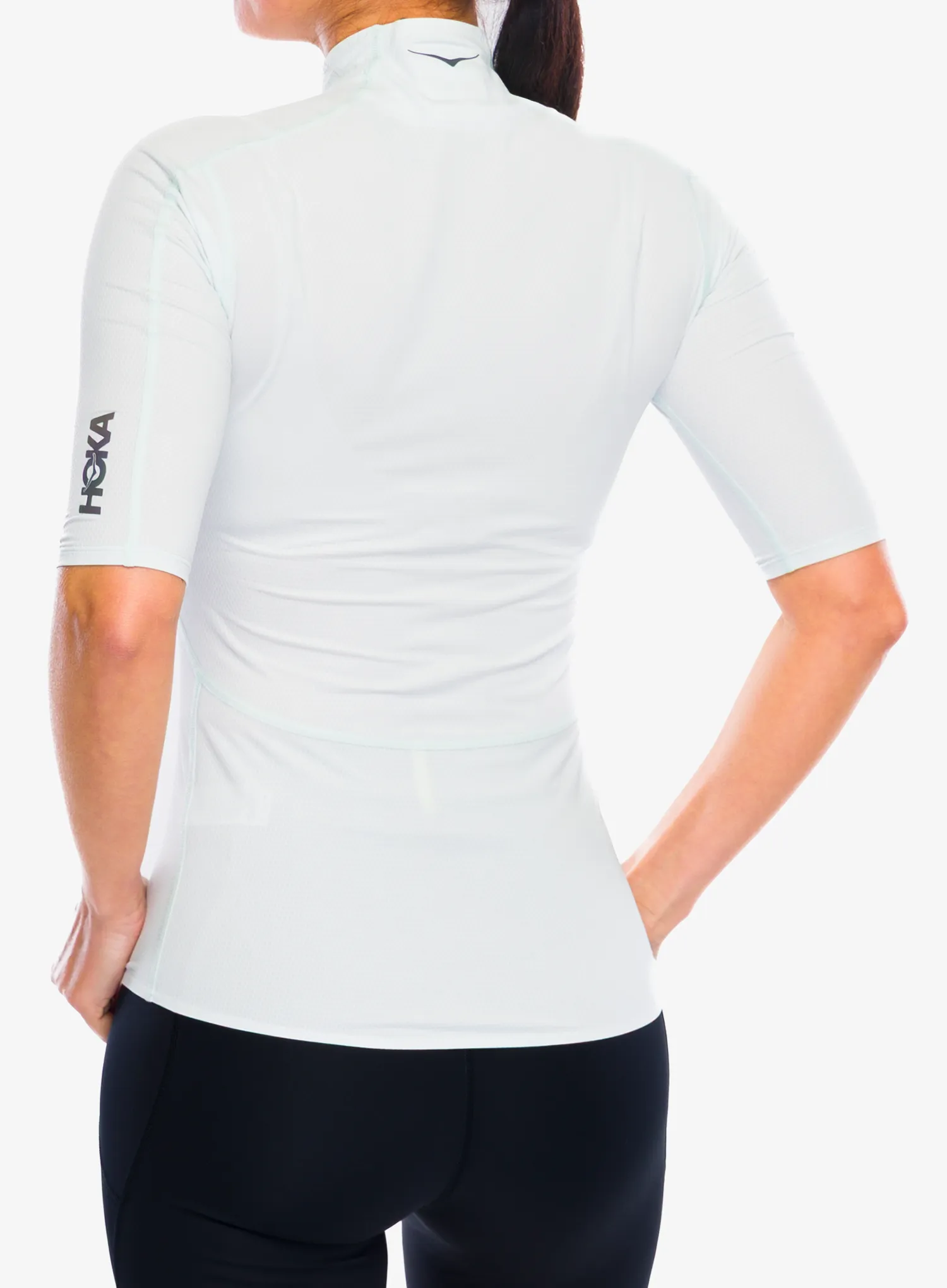 Běžecké tričko dámské Hoka SkyBreeze Short Sleeve - tundra