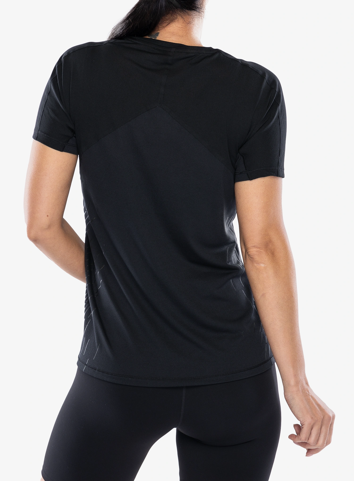 Běžecké tričko dámské Salomon Sense Aero S/S Tee GFX - deep black