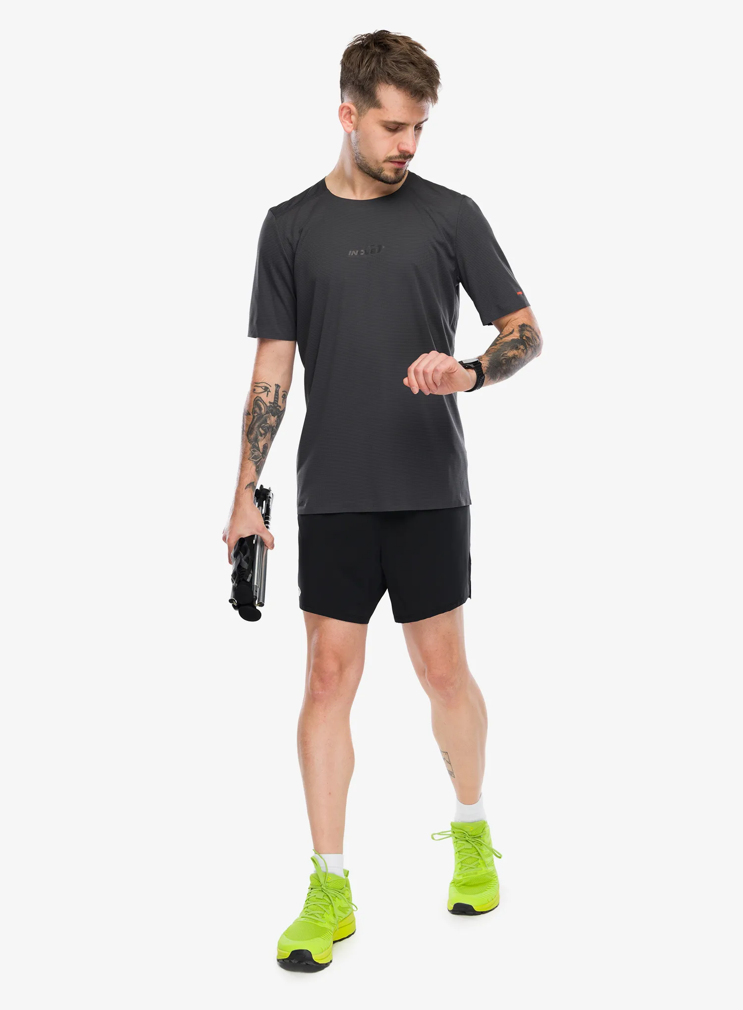 Běžecké tričko Inov-8 Airlite Pro Short Sleeve T-Shirt - black