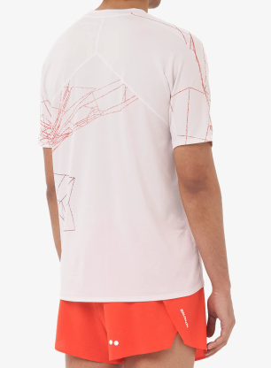 Běžecké tričko Salomon S/Lab Speed Tee - lilac ash/fiery red
