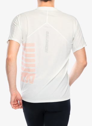 Běžecké tričko Salomon Sense Aero S/S Tee GFX - icicle