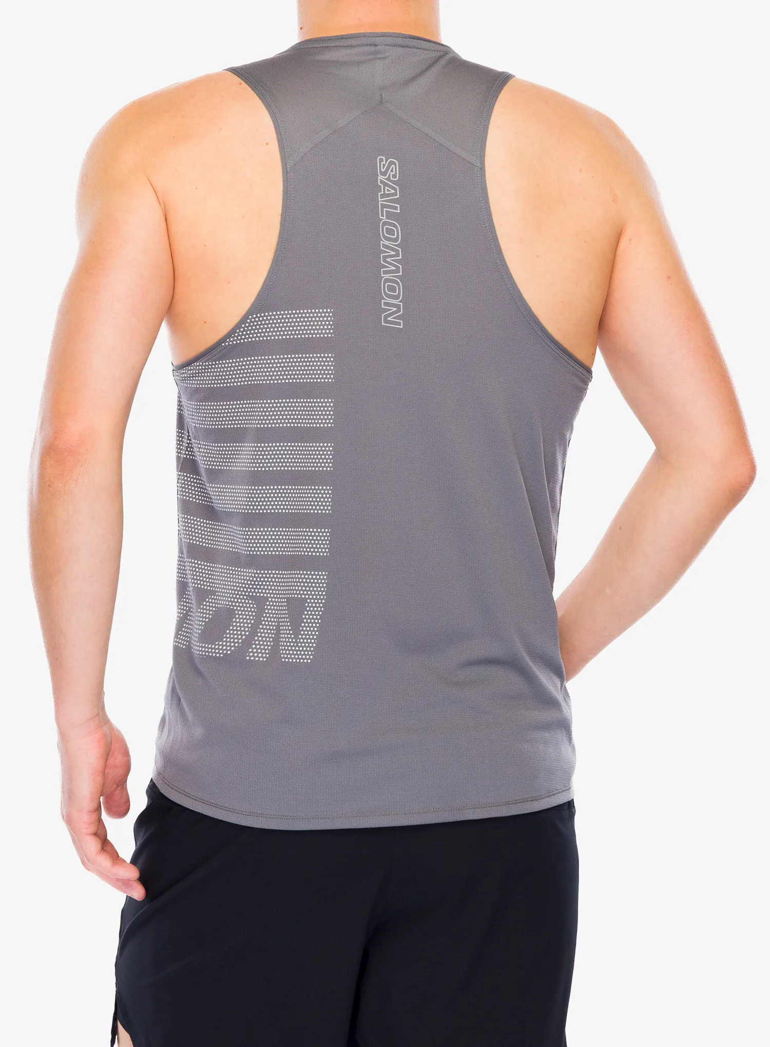 Běžecké tričko Salomon Sense Aero Singlet GFX - castel