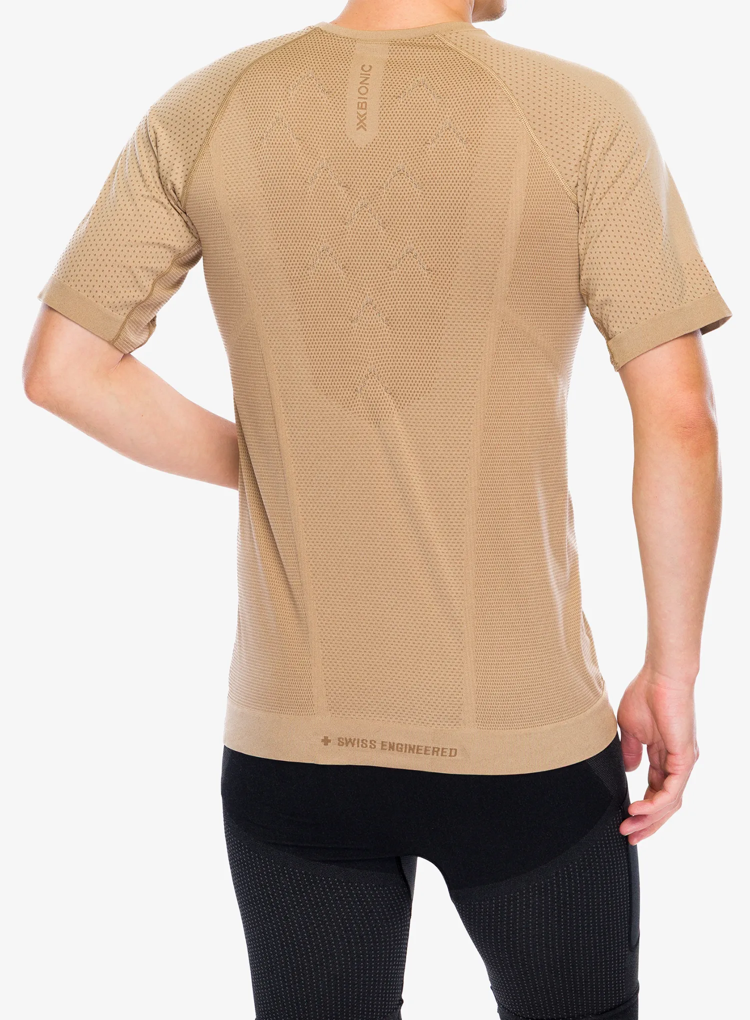 Běžecké tričko X-bionic Xceed Run Shirt S/S - sand/dark sand
