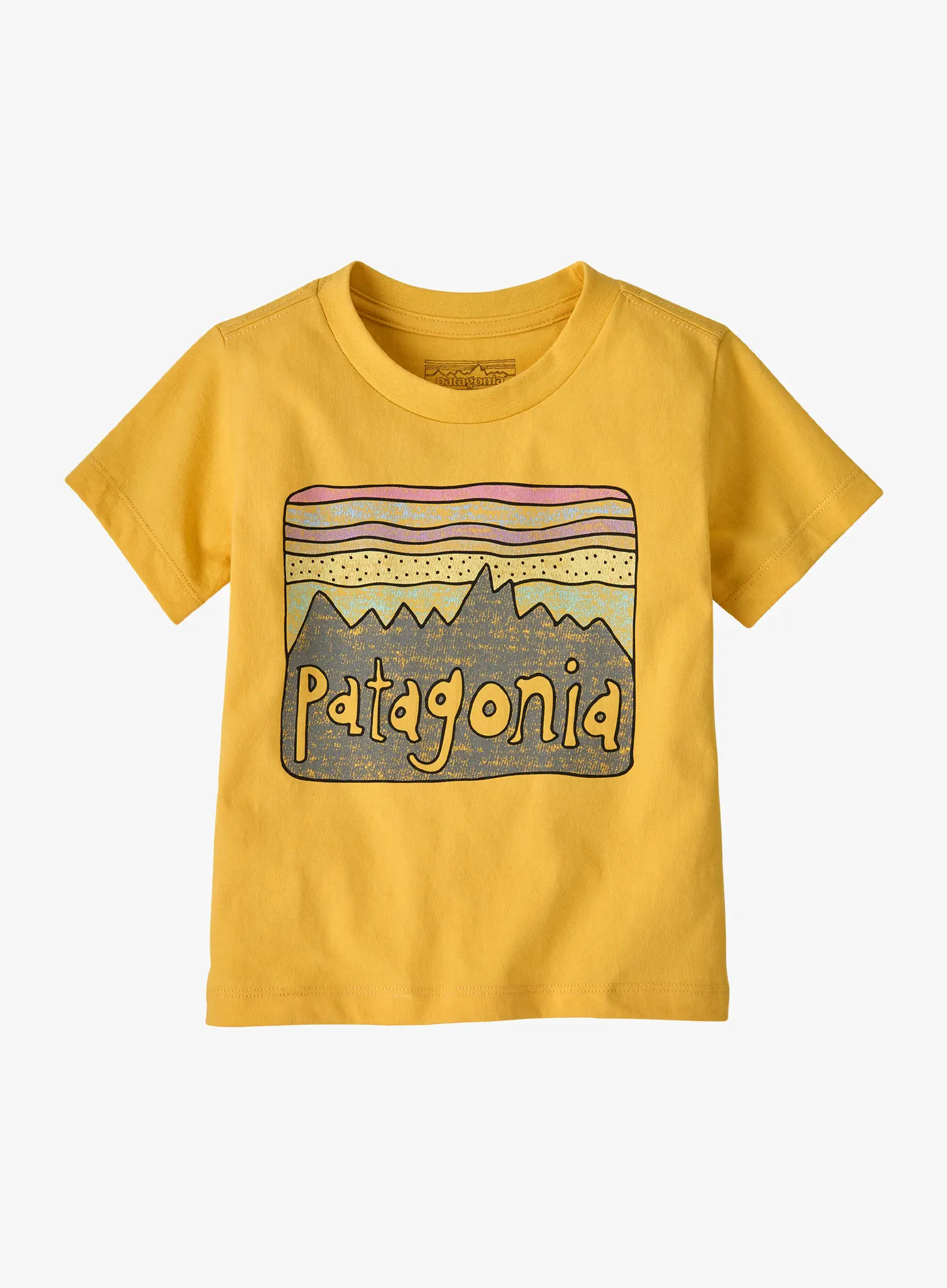 Dětské tričko Patagonia Baby Fitz Roy Skies T-Shirt - nectar yellow