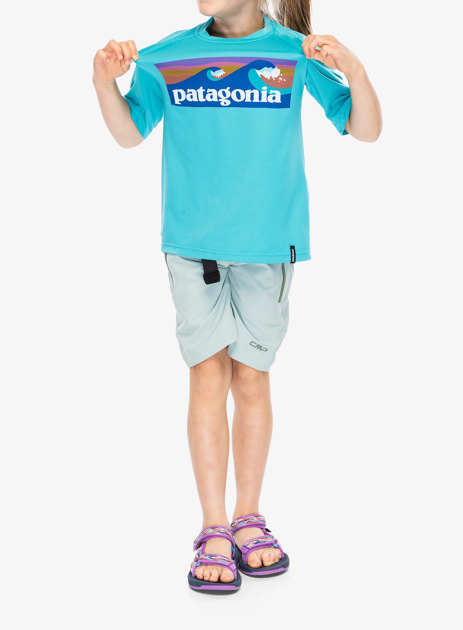 Dětské tričko Patagonia Cap SW T-Shirt - boardshort/blue