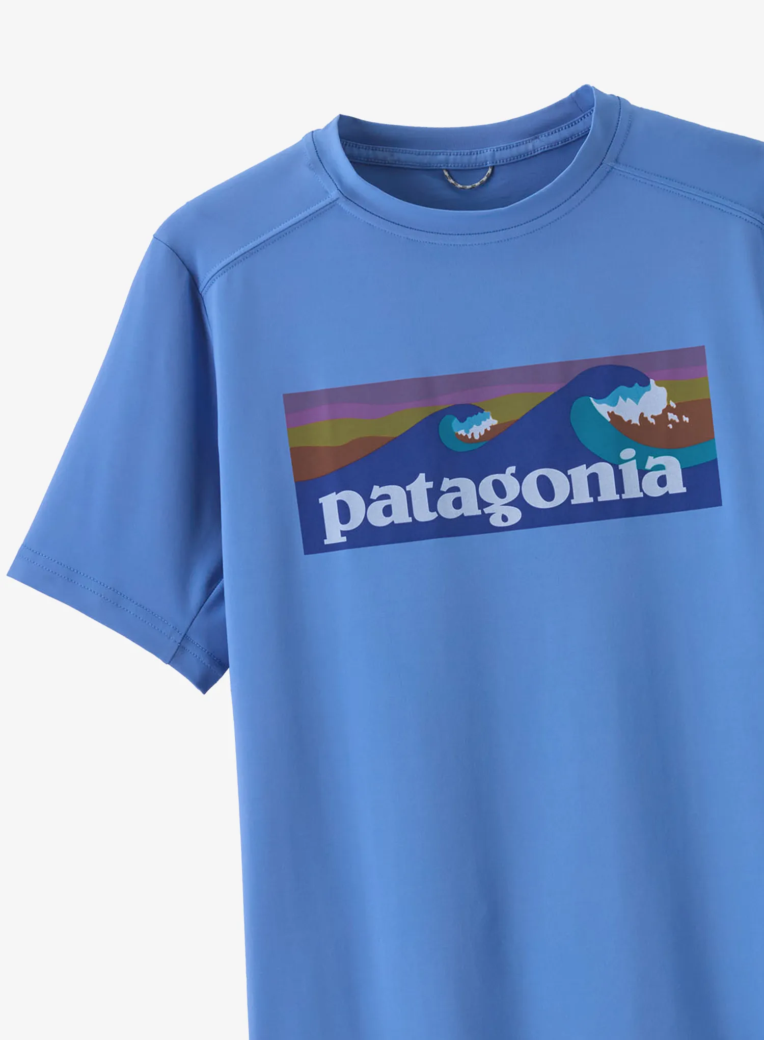 Dětské tričko Patagonia Cap SW T-Shirt - boardshort logo/abundant blue