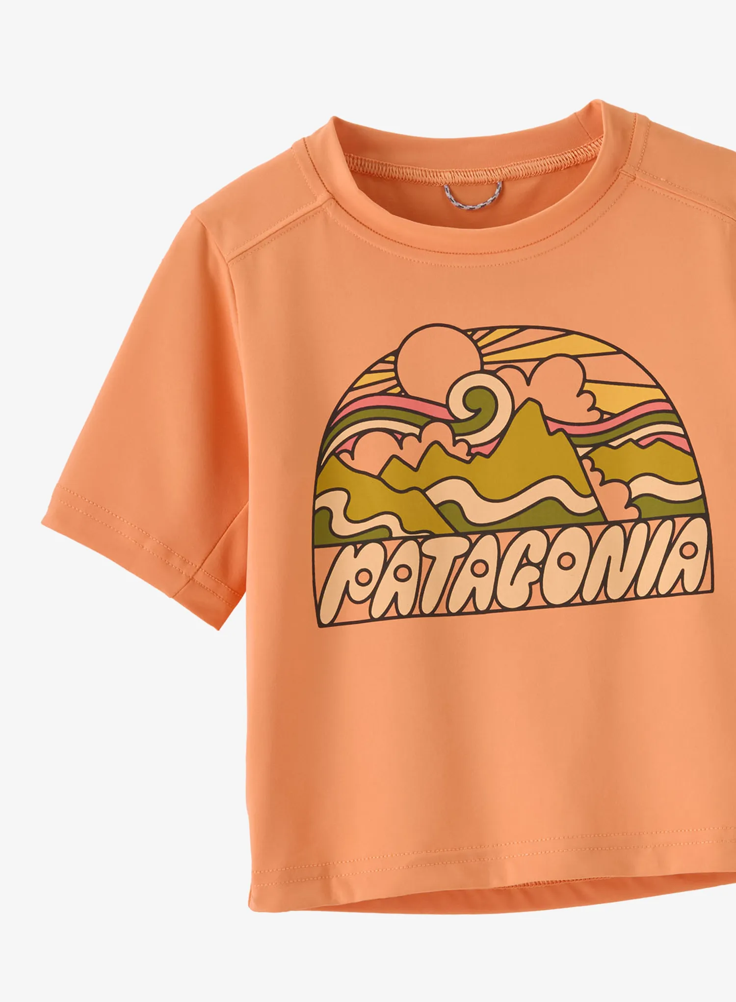 Dětské tričko Patagonia Cap SW T-Shirt - fitz roy rays/heirloom peach