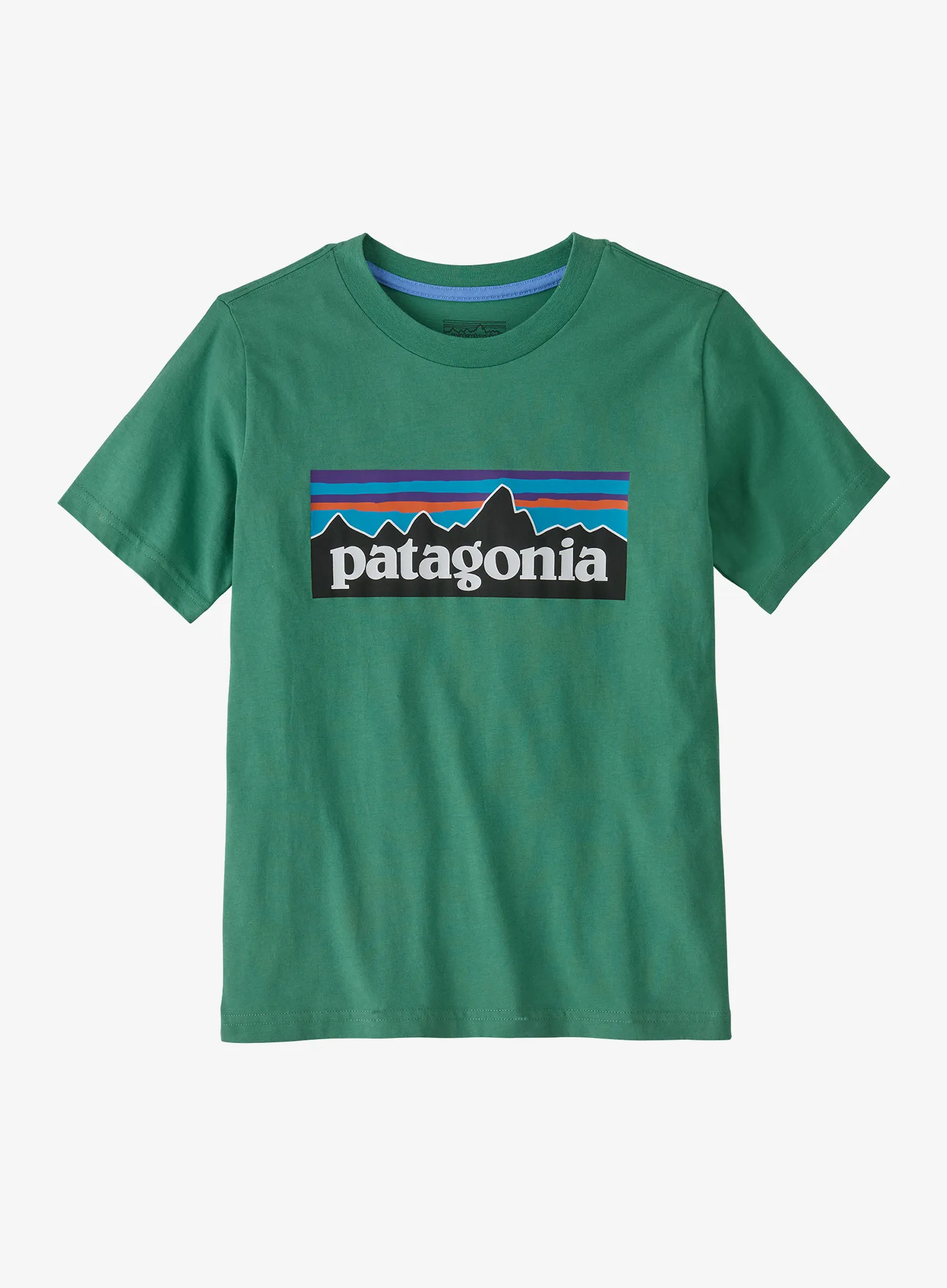 Dětské tričko Patagonia P-6 Logo T-Shirt - heartleaf green