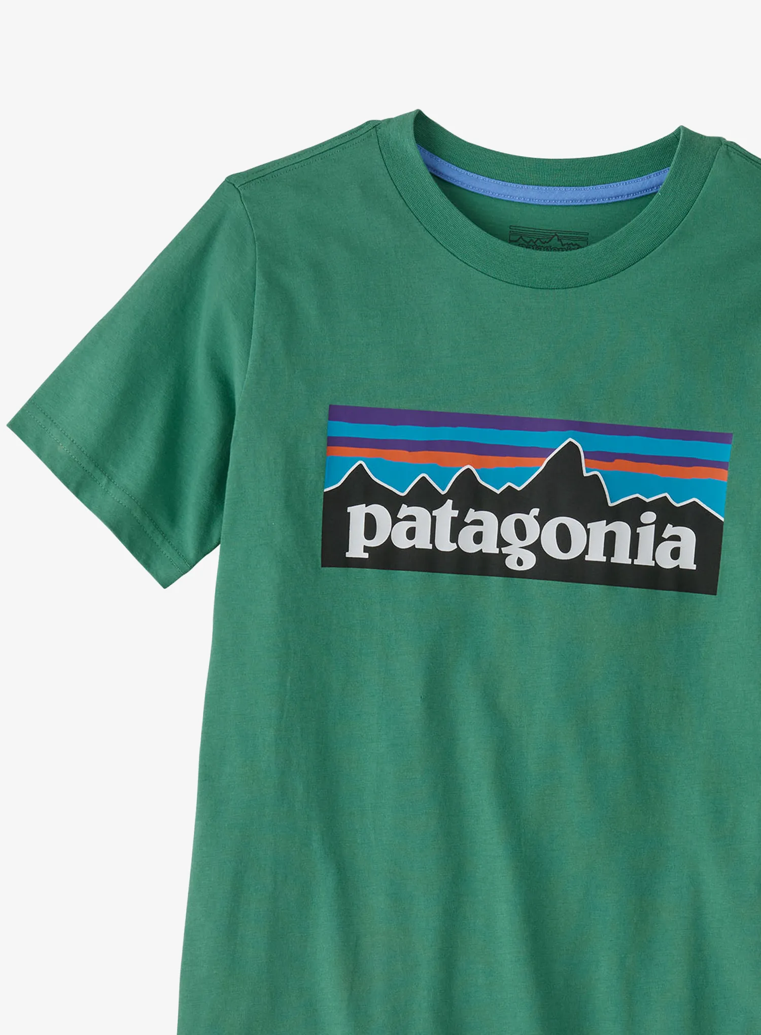 Dětské tričko Patagonia P-6 Logo T-Shirt - heartleaf green