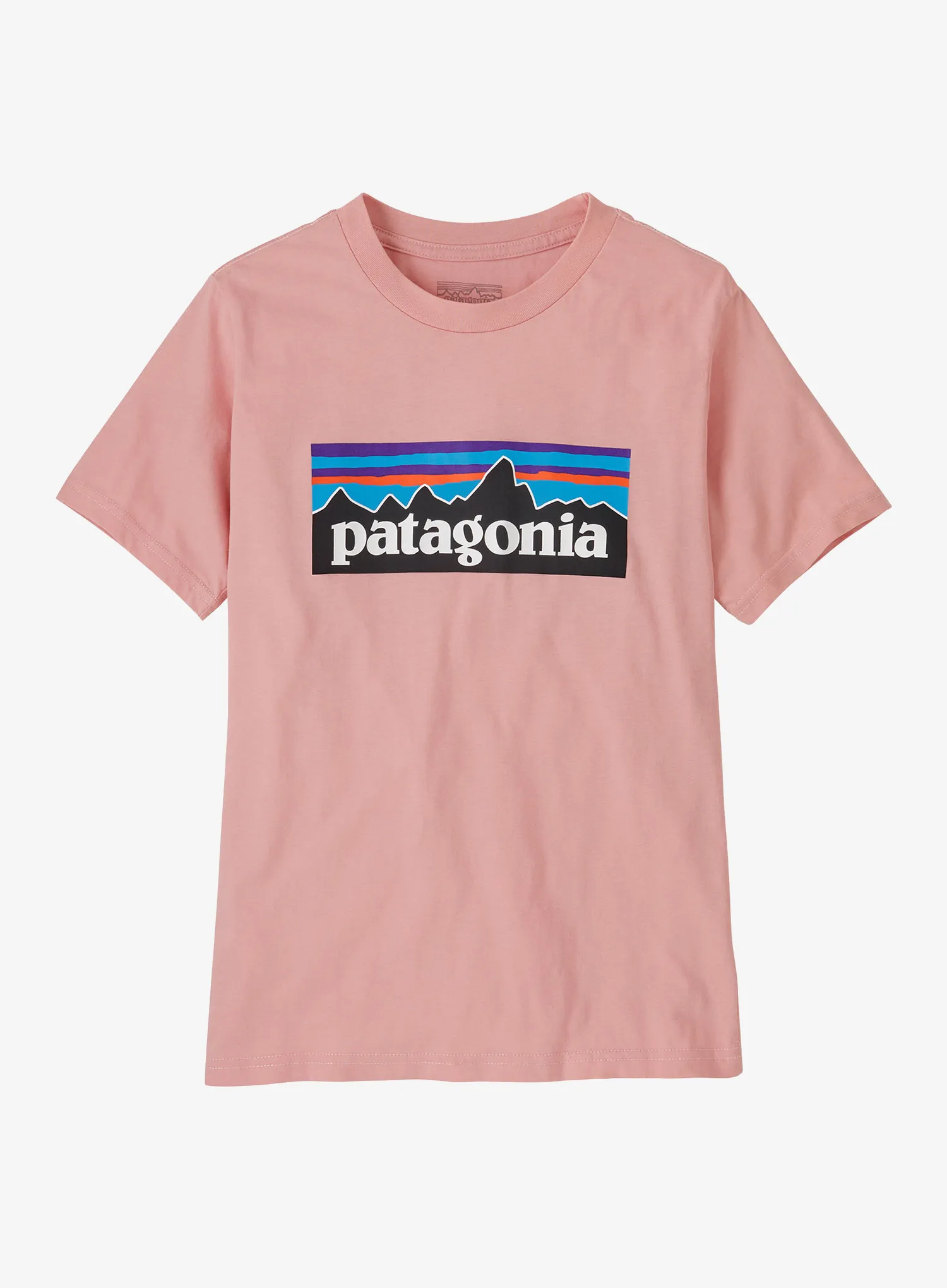 Dětské tričko Patagonia P-6 Logo T-Shirt - mallow pink