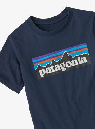Dětské tričko Patagonia P-6 Logo T-Shirt - new navy