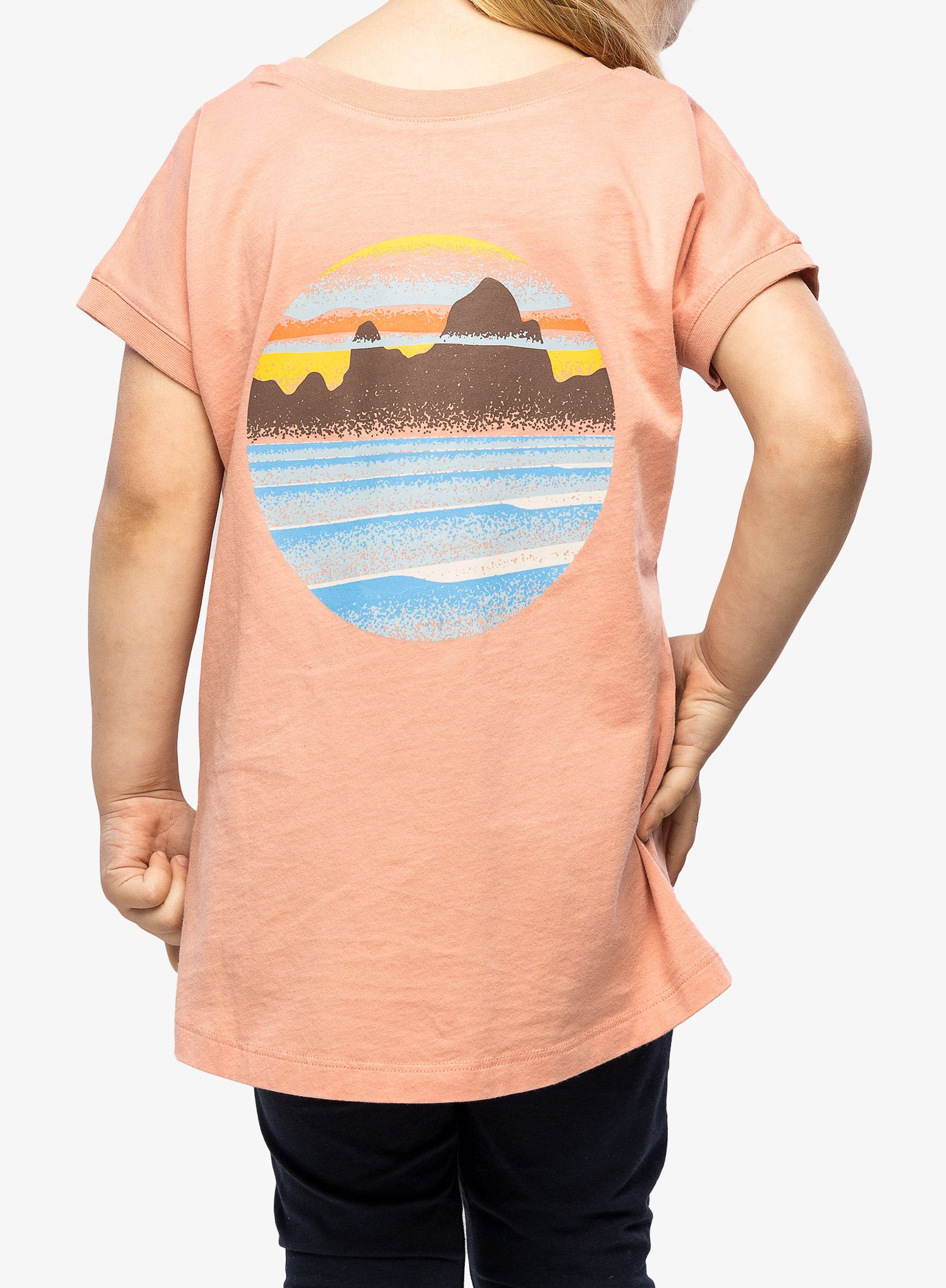 Dívčí tričko Patagonia Regenerative Organic Certified Cotton Graphic T-Shirt - sunfade pink
