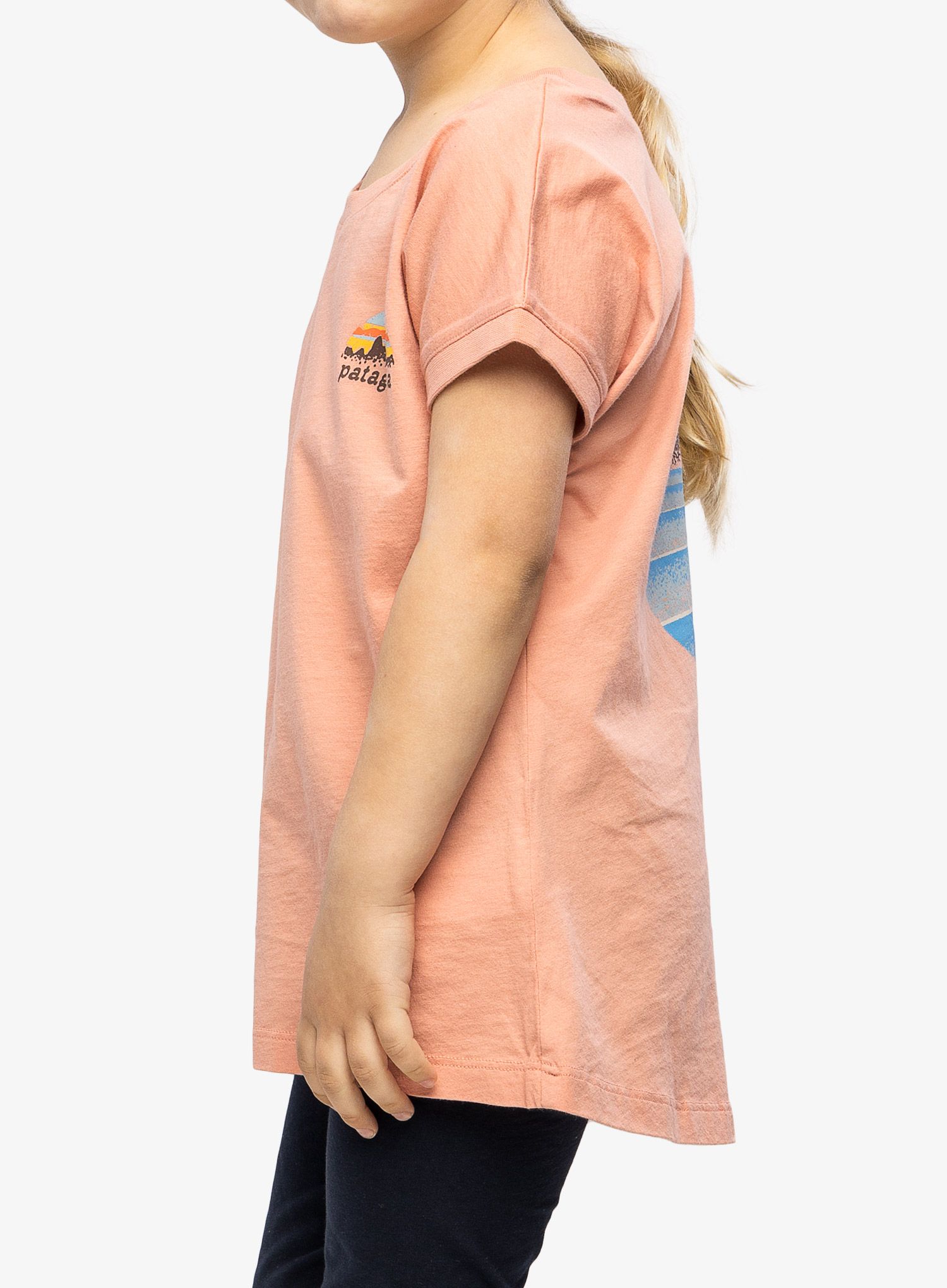 Dívčí tričko Patagonia Regenerative Organic Certified Cotton Graphic T-Shirt - sunfade pink