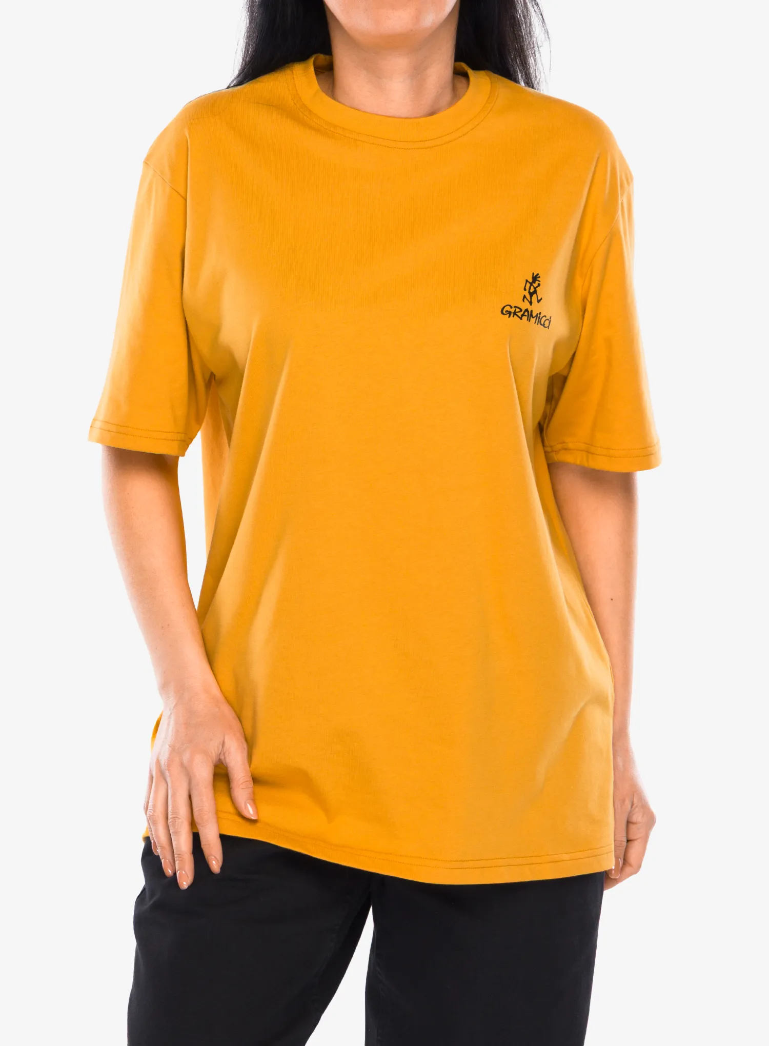Tričko Gramicci One Point Logo Tee - mustard