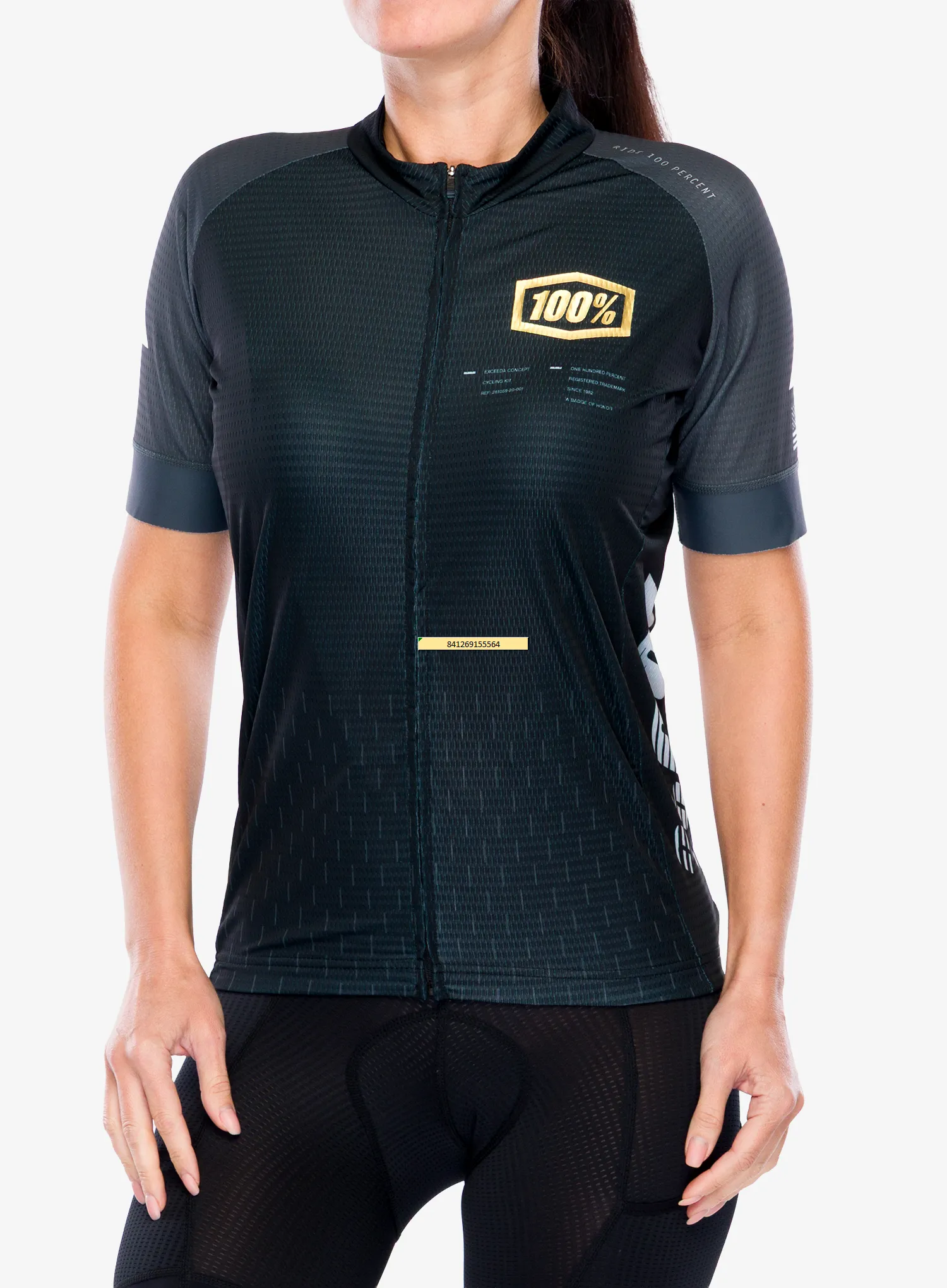 Cyklotriko 100% Exceeda Jersey - black/charcoal