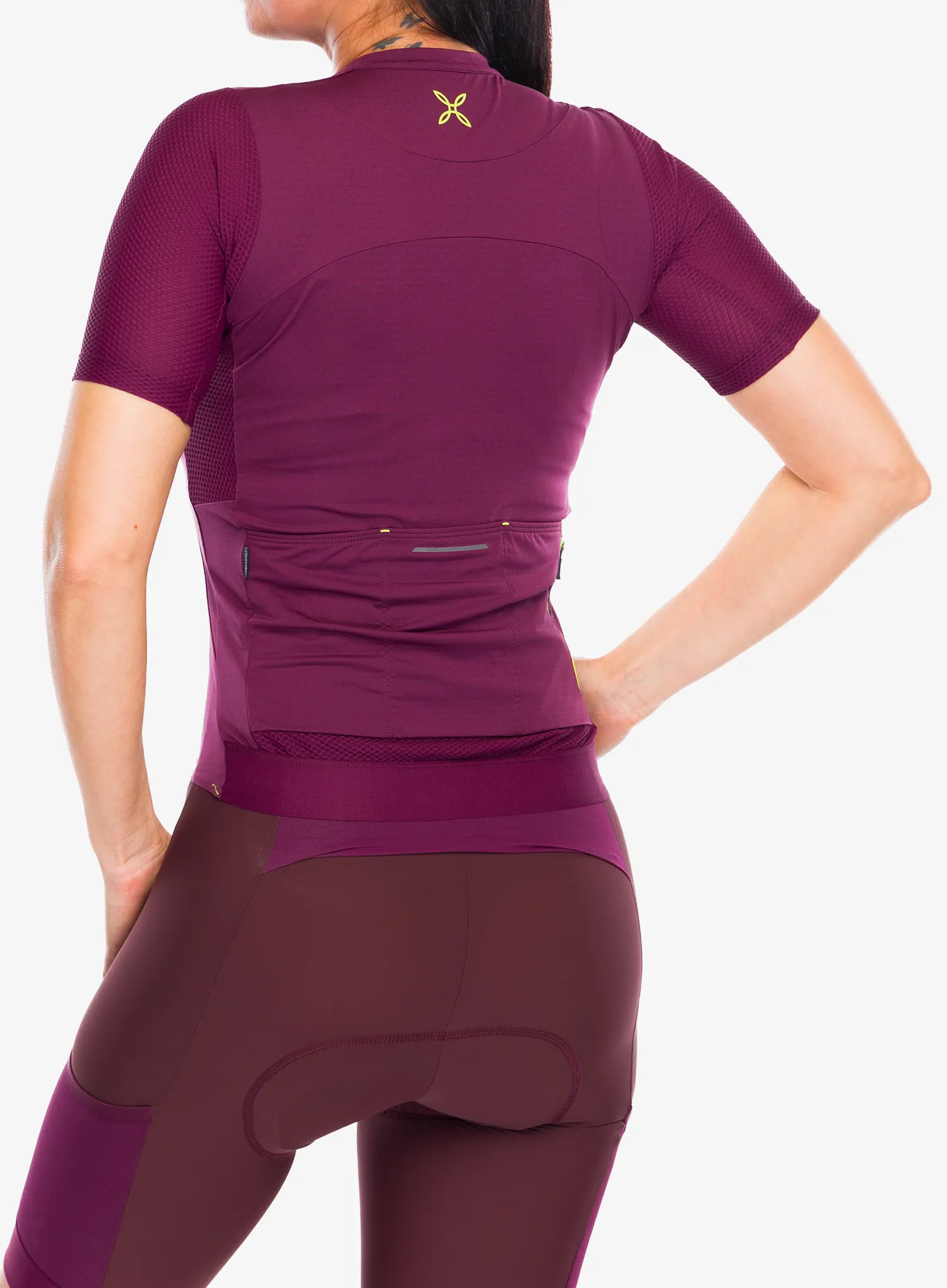 Cyklo triko dámské Montura Rando Cycling Jersey - wine red
