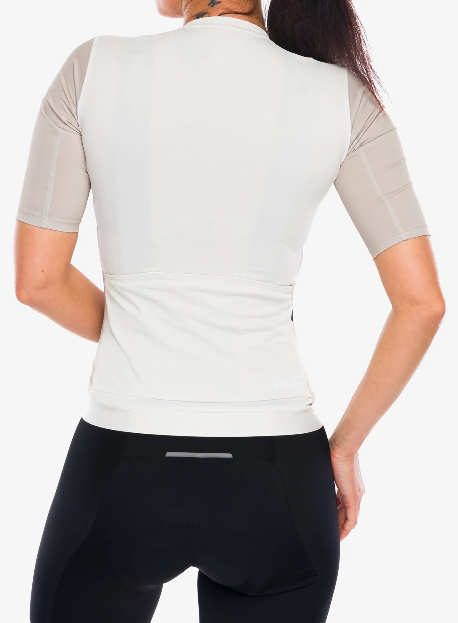 Cyklo triko dámské POC Cadence Jersey - okenite off white