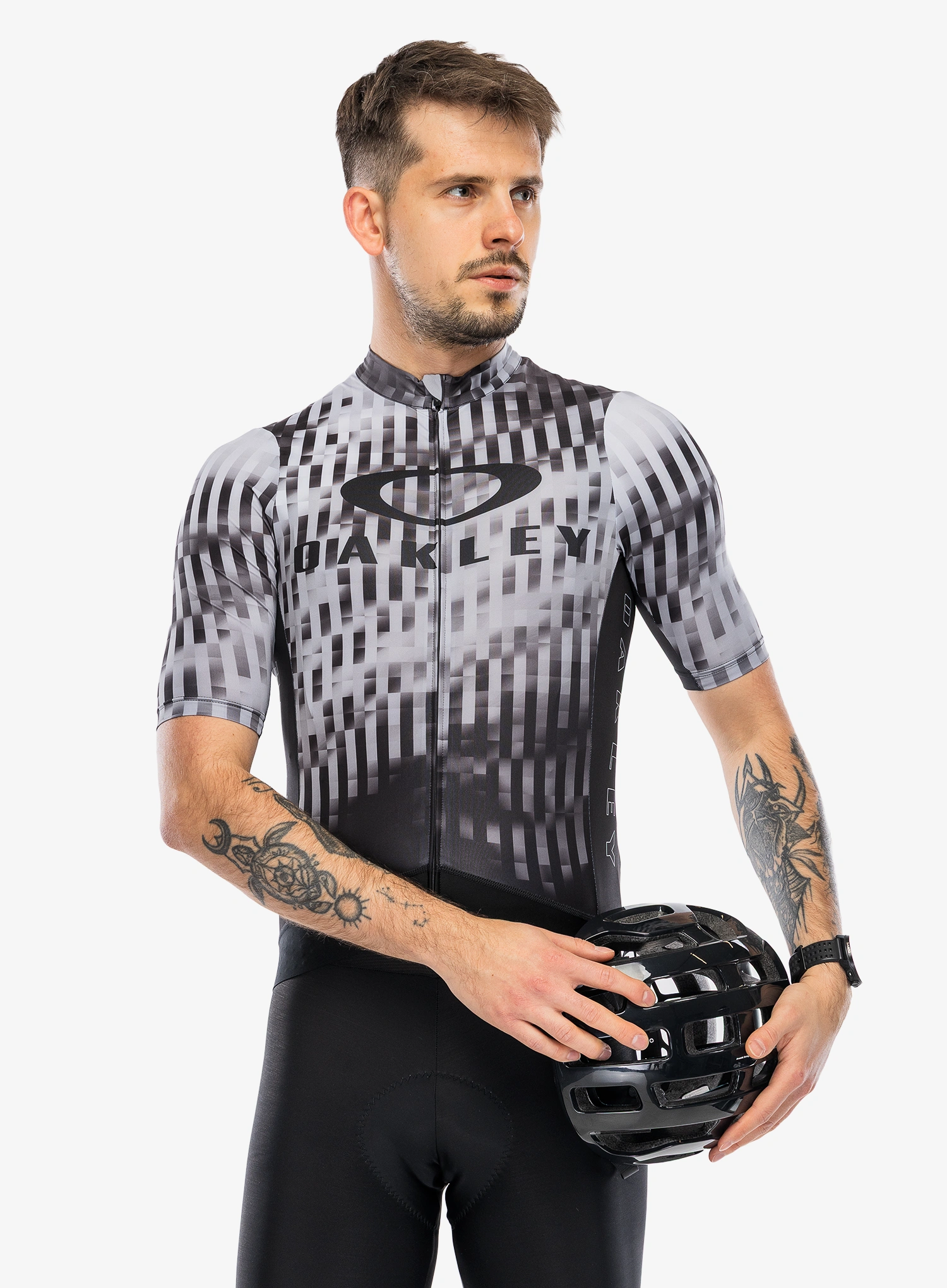 Cyklotriko Oakley Icon Training Jersey - black glitch print