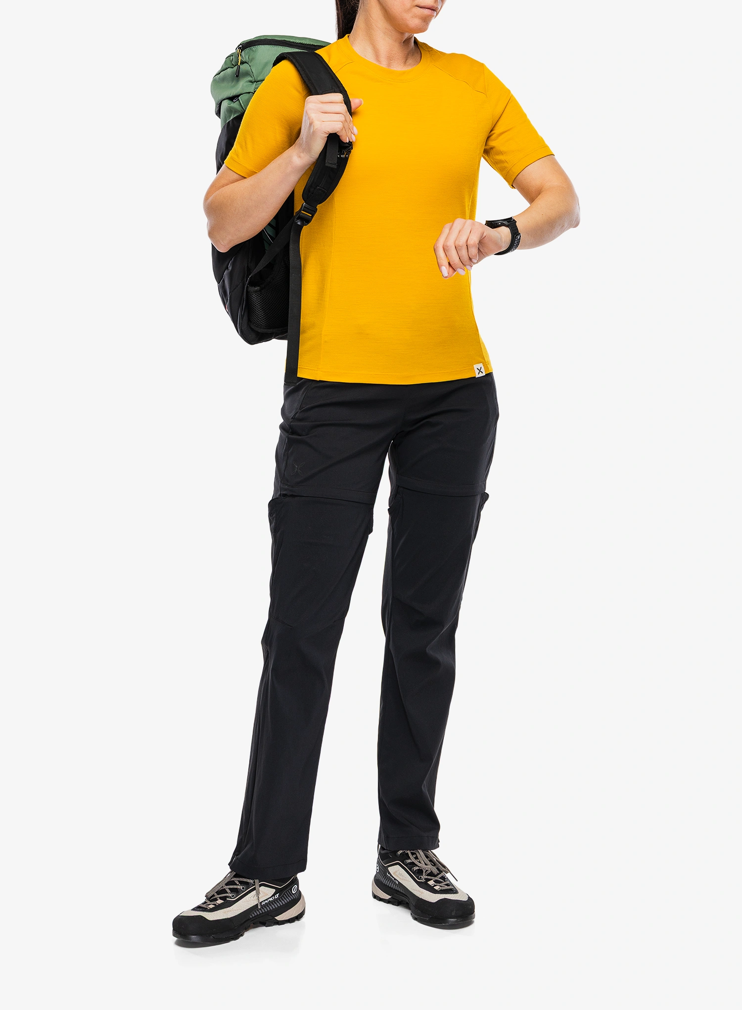Merino triko dámské Montura Merino Mix T-Shirt - mustard