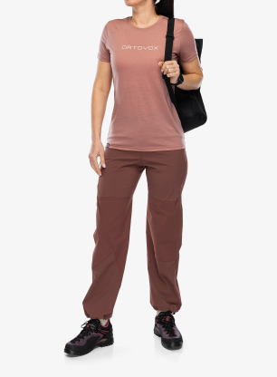 Merino triko dámské Ortovox 150 Cool Brand TS - dusk rose