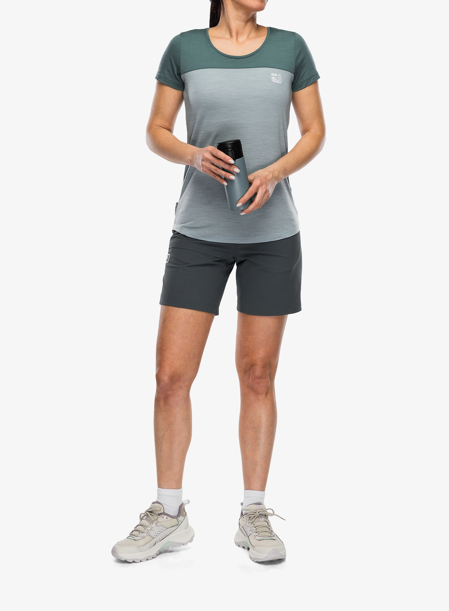 Merino triko dámské Ortovox 150 Cool Logo TS - arctic grey