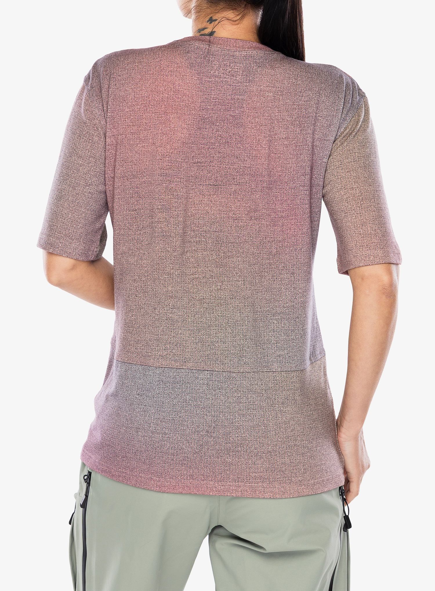 Merino triko dámské Ortovox 185 Merino Patch Print Ts - aop dawn rose